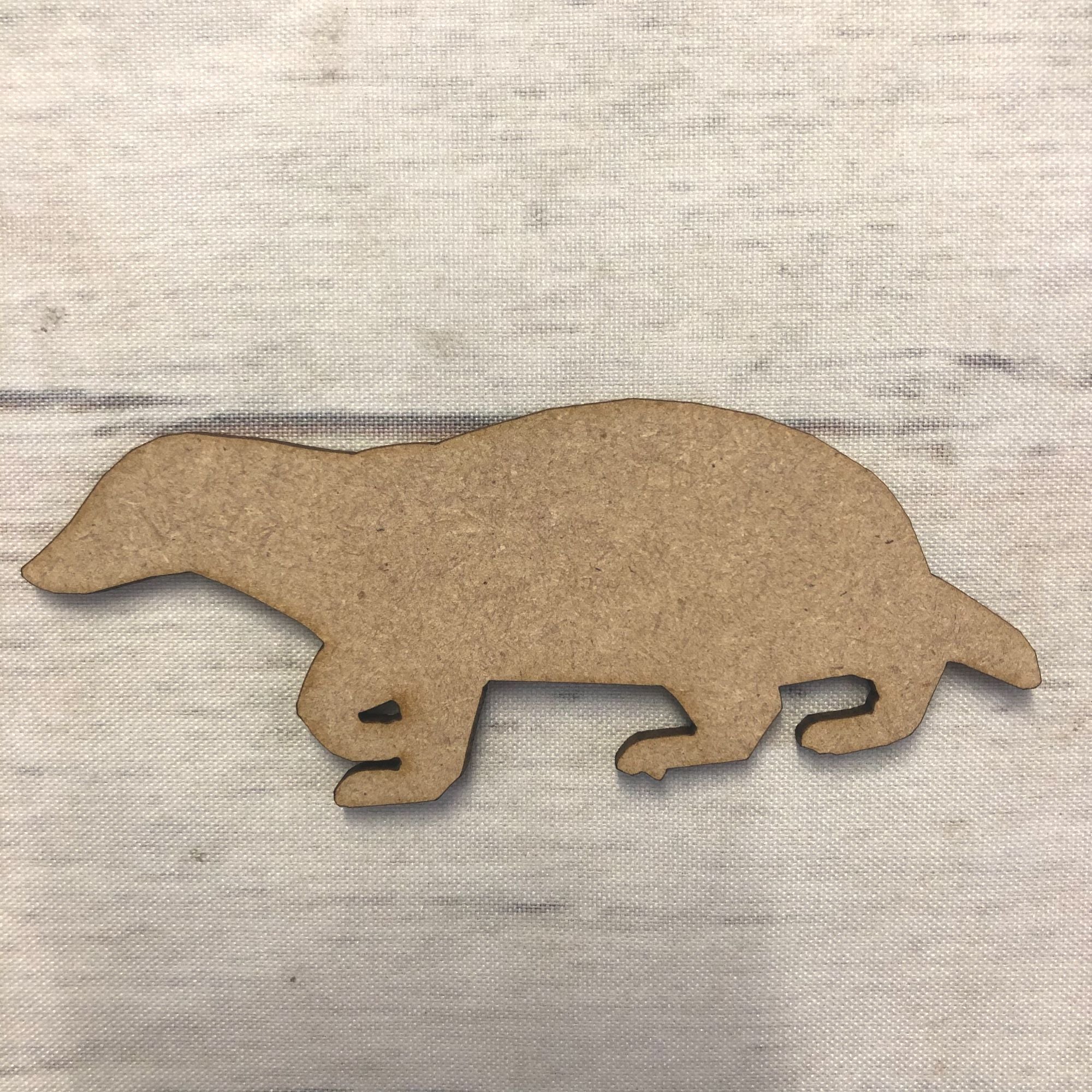 Badger Wooden Craft Shape