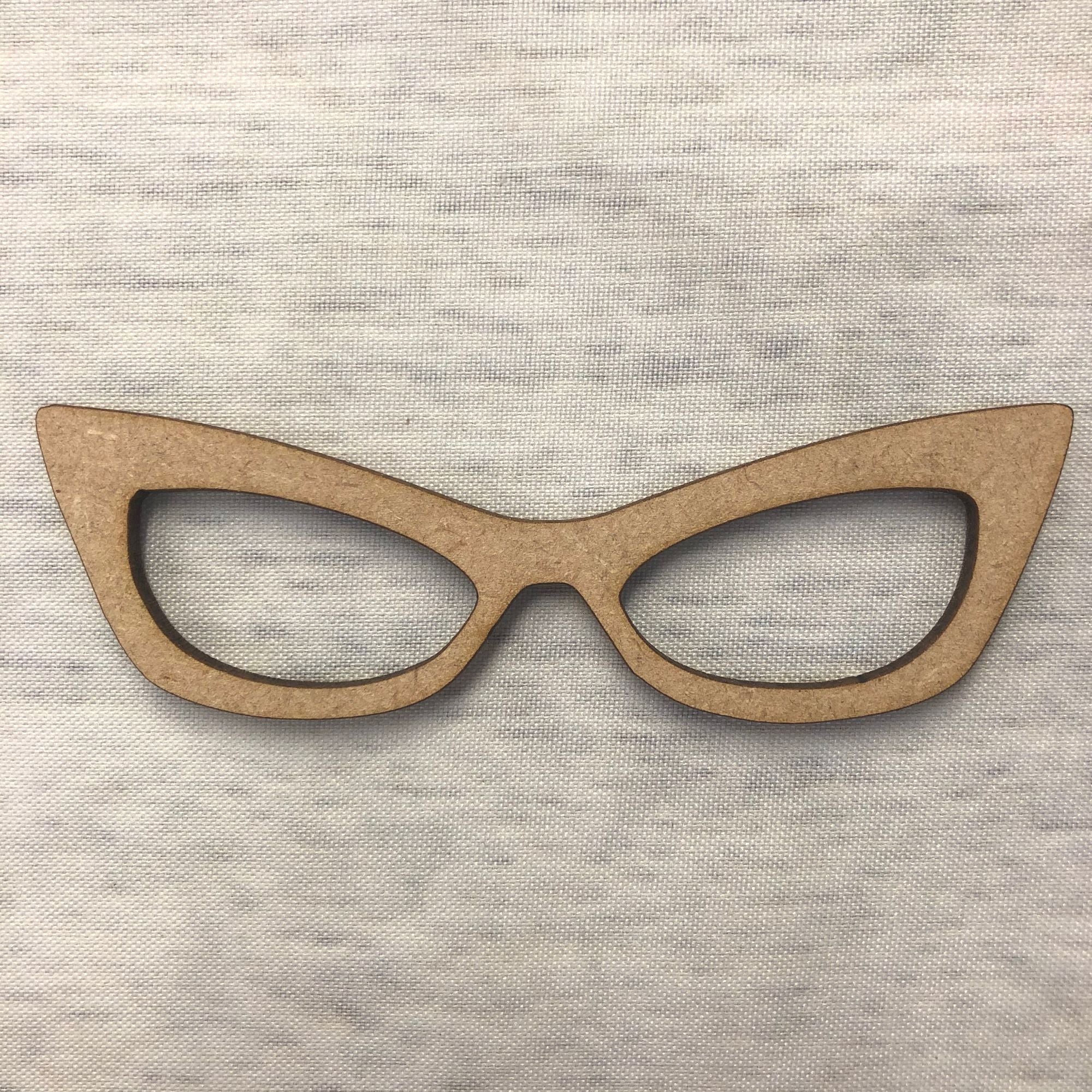 Glasses 2 Wooden Craft Shape