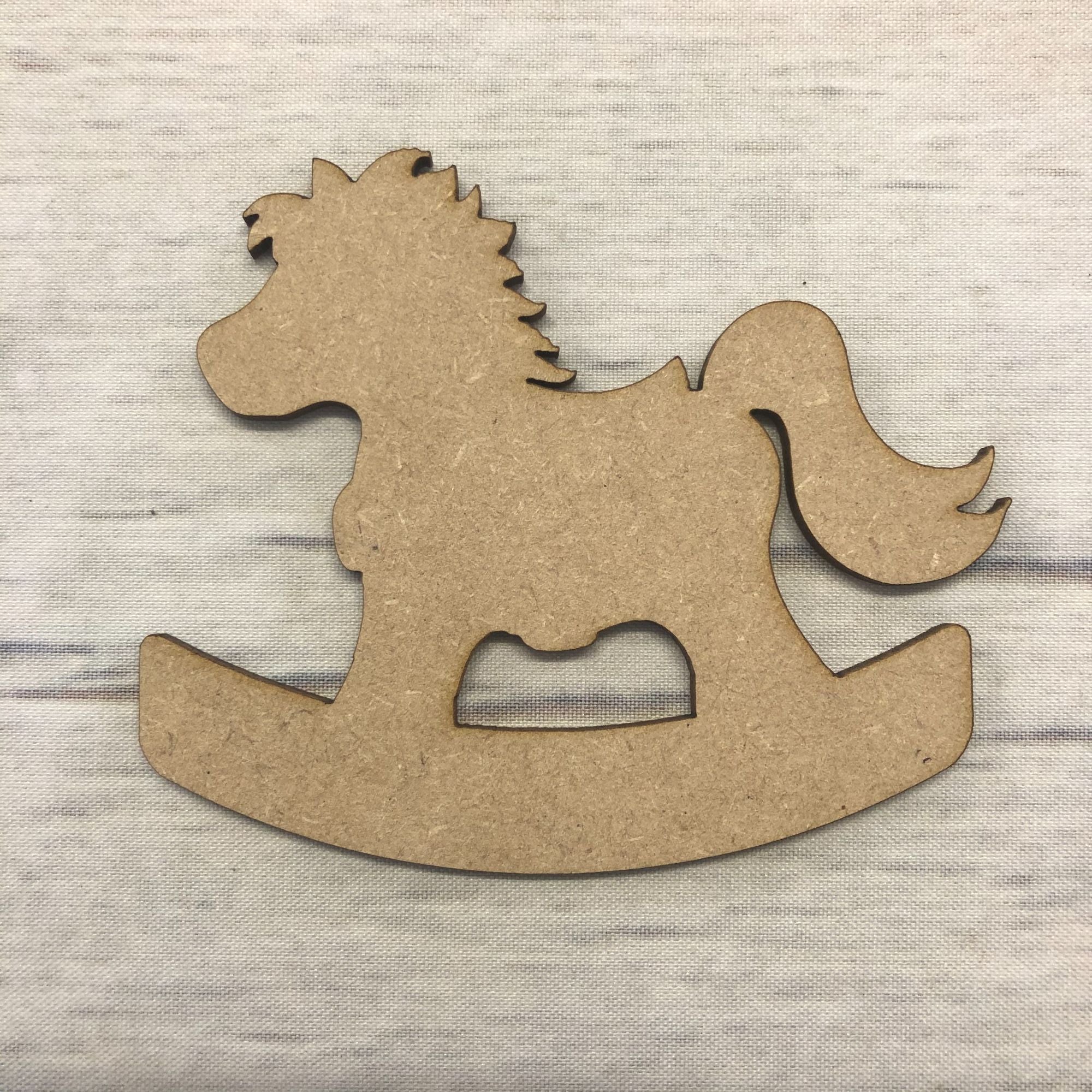Rocking Horse 2 Wooden Craft Shape