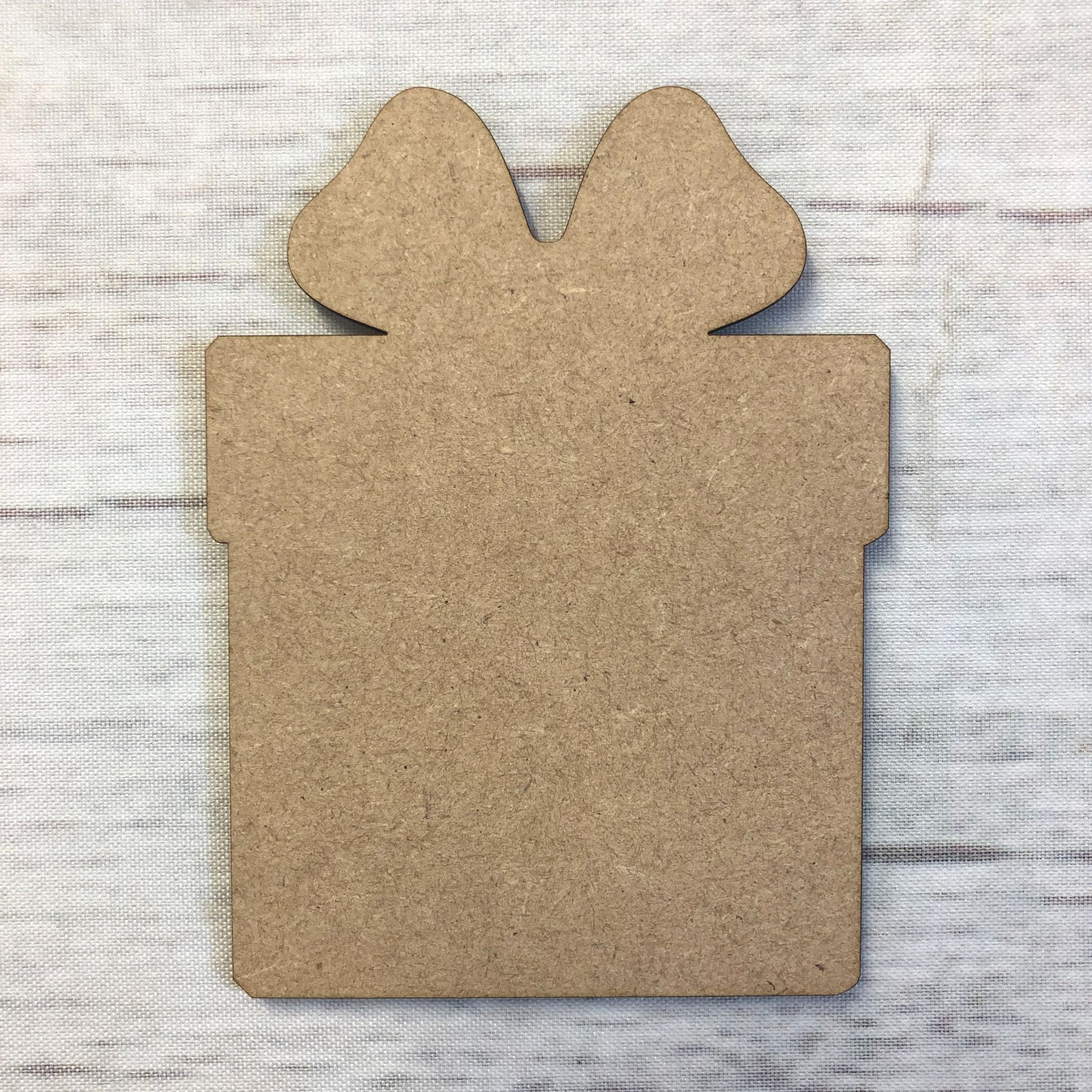 Present Wooden Craft Shape