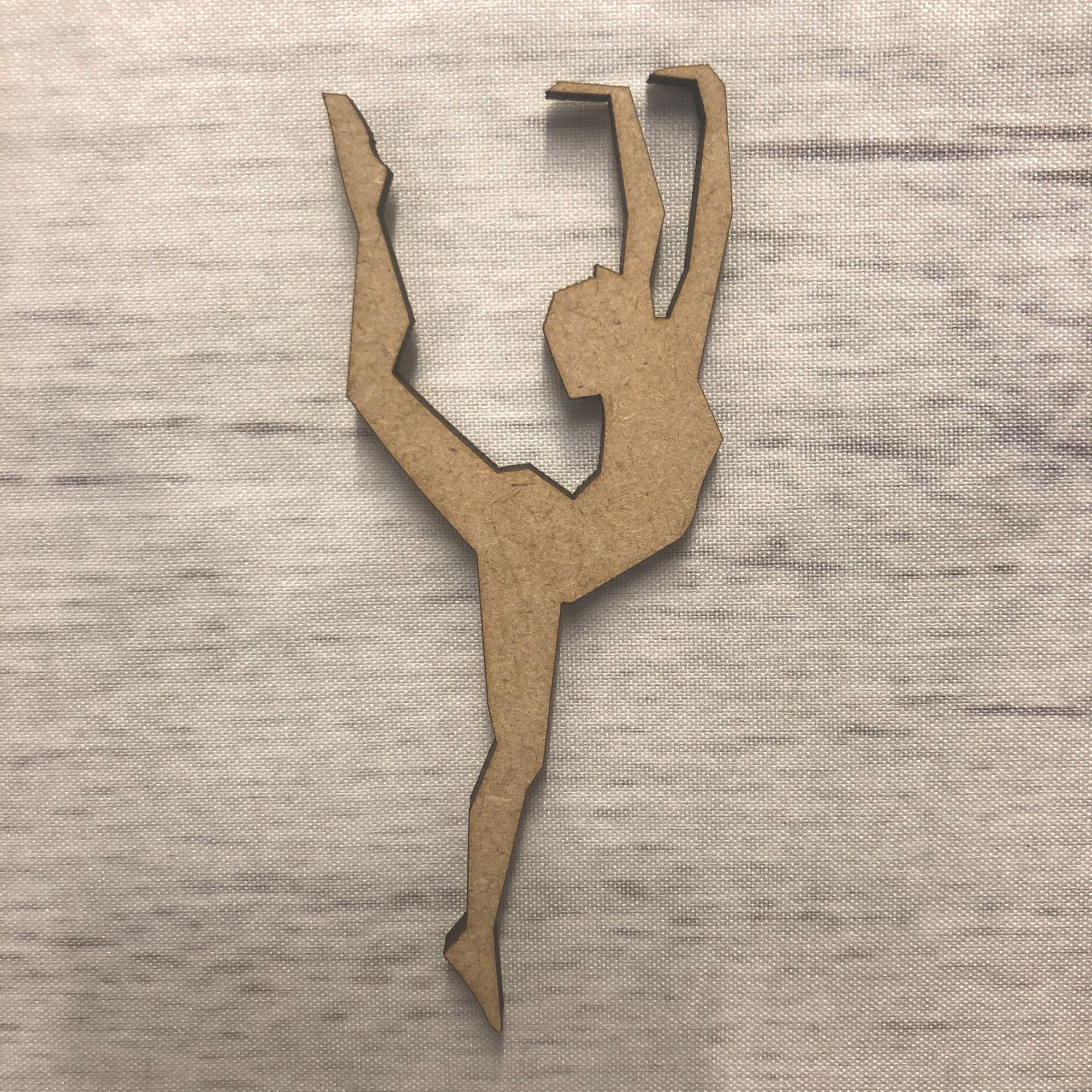 Dancer 2 Wooden Craft Shape