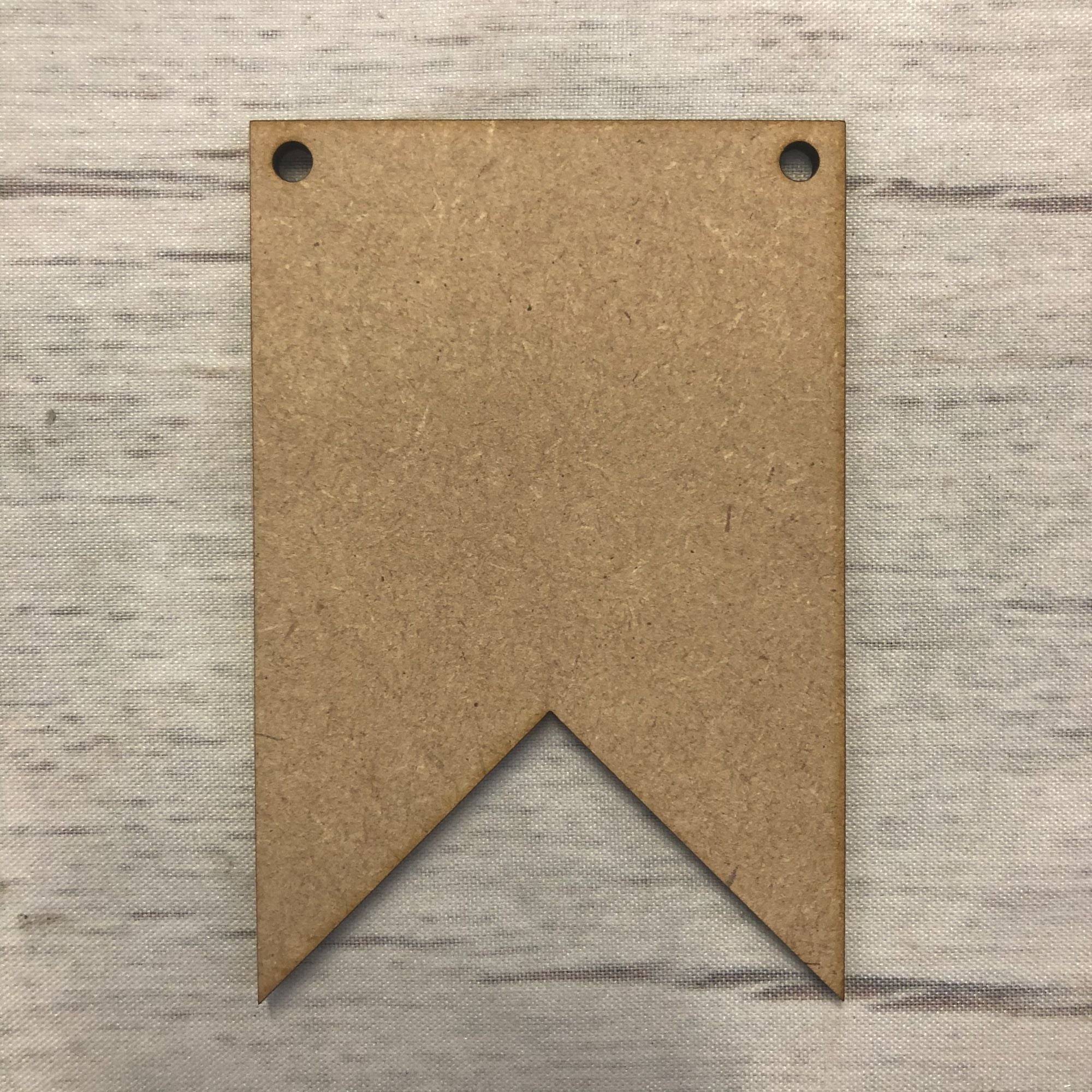 Bunting - Double Pointed Wooden Craft Shape