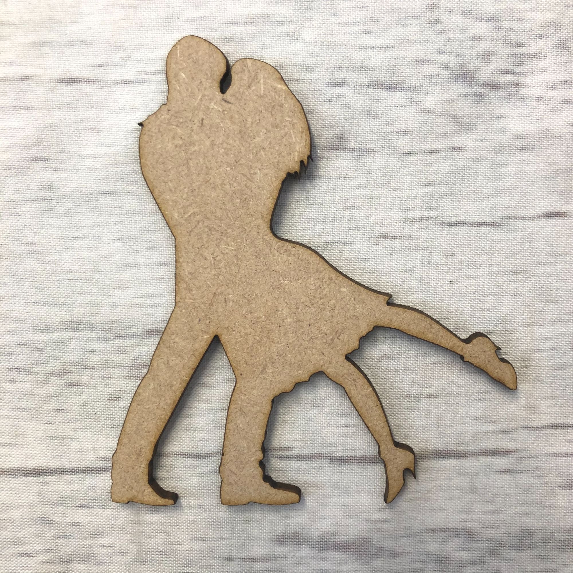 Couple 2 Wooden Craft Shape