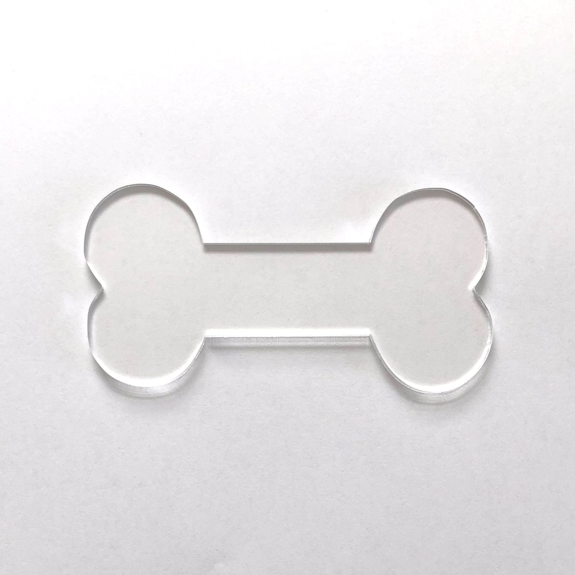 Clear Acrylic Bone Acrylic Craft Shape