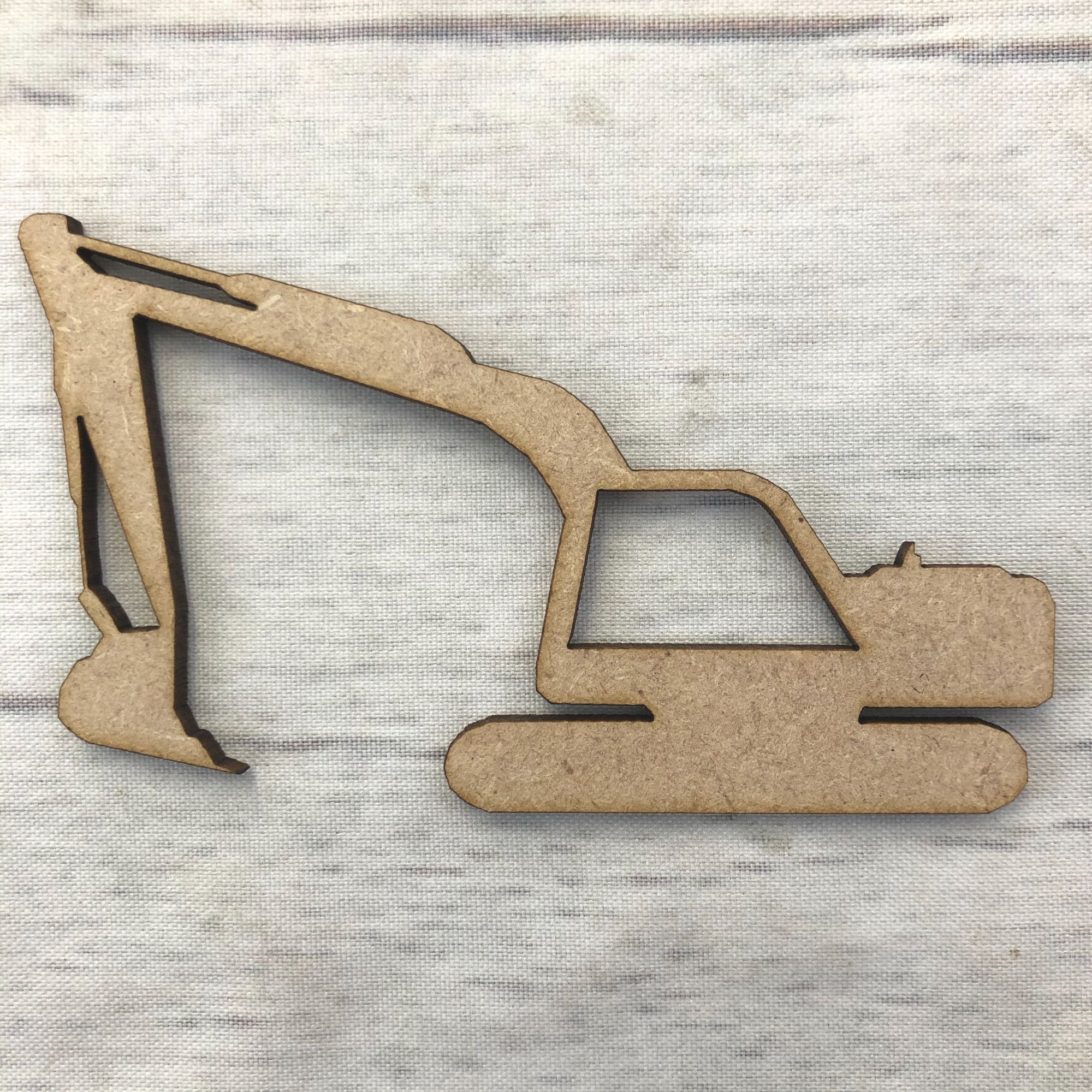 Digger Wooden Craft Shape