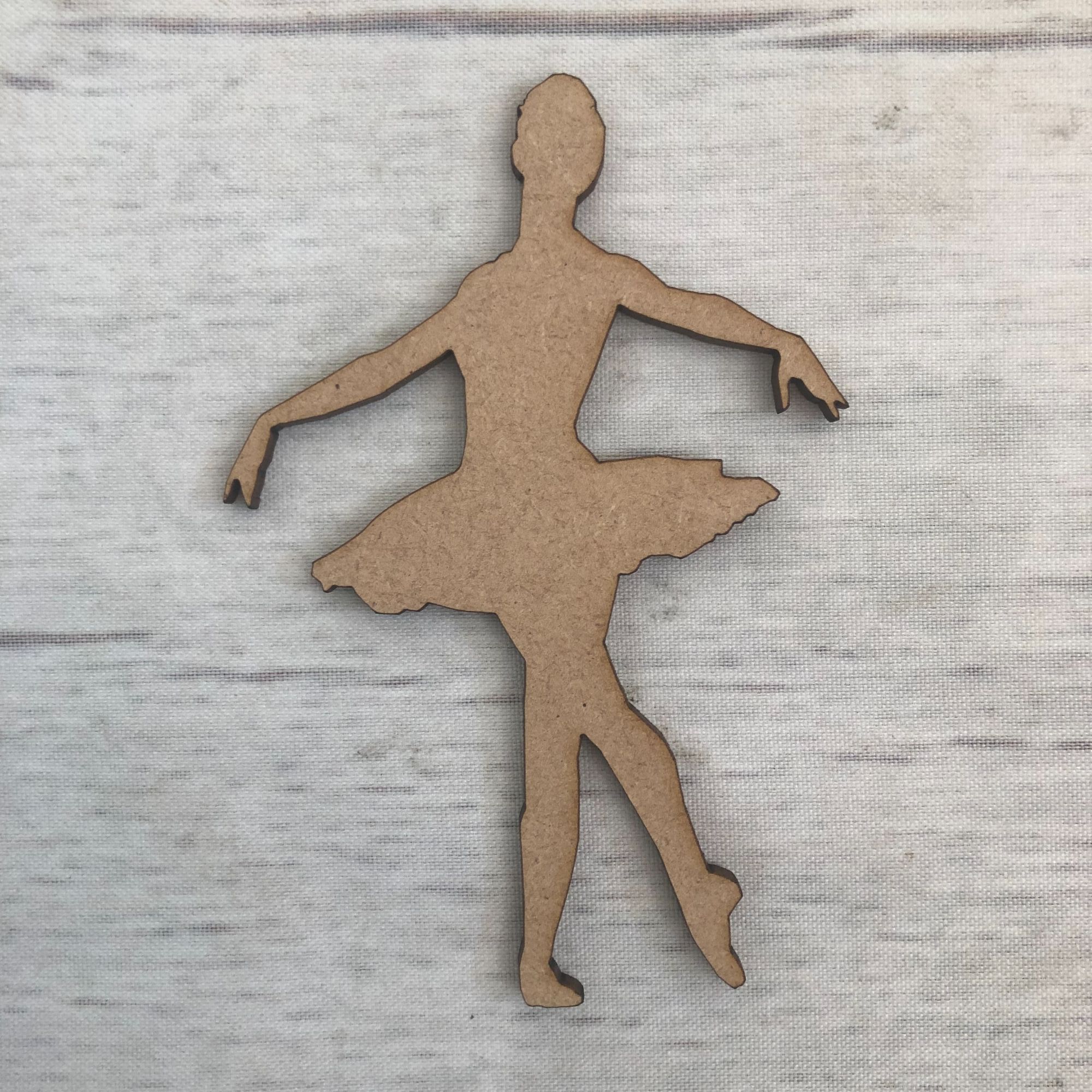 Ballerina 2 Wooden Craft Shape