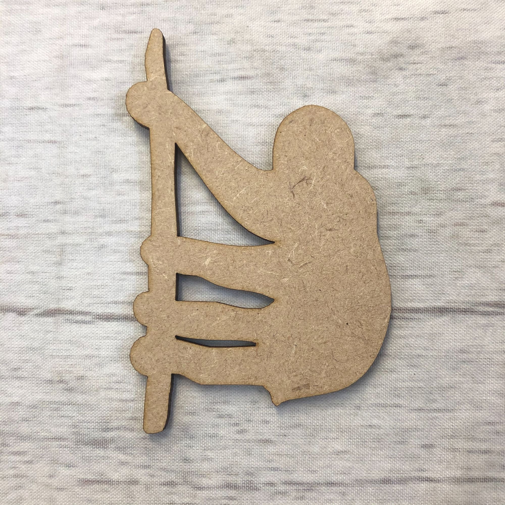 Sloth Wooden Craft Shape
