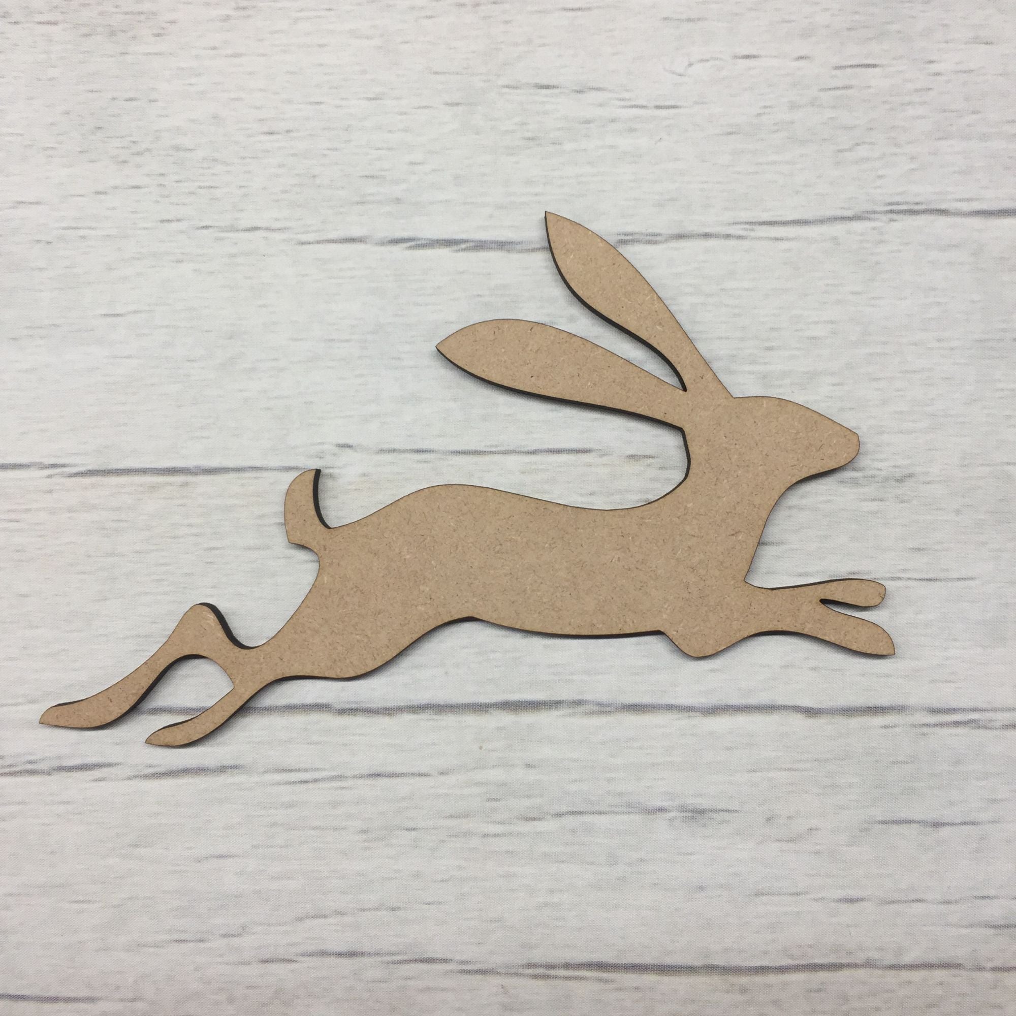Rabbit 7 - Running Wooden Craft Shape