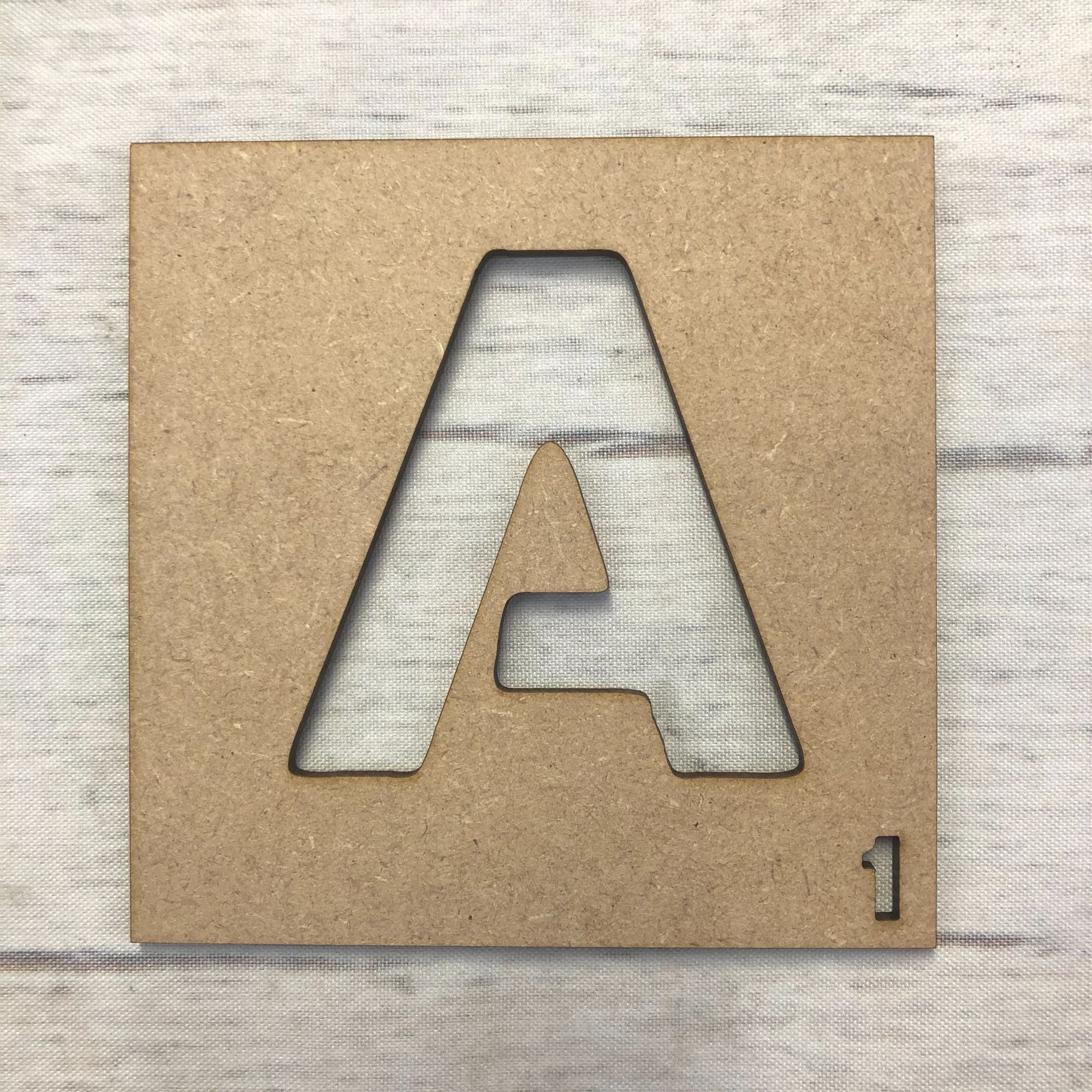 Scrabble Letter (customised) Wooden Craft Shape