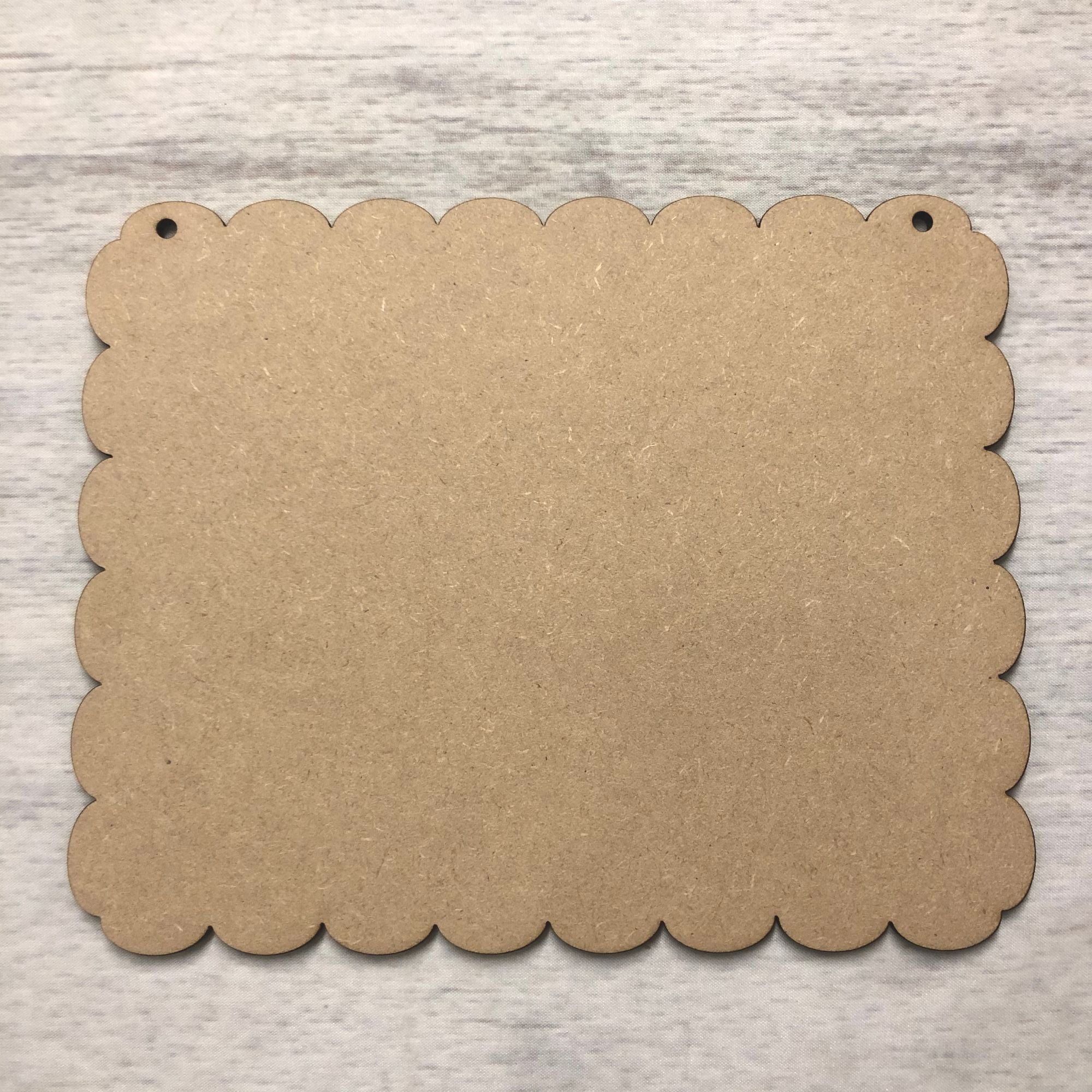 Blank name plaque - fancy finish rectangle Wooden Craft Shape