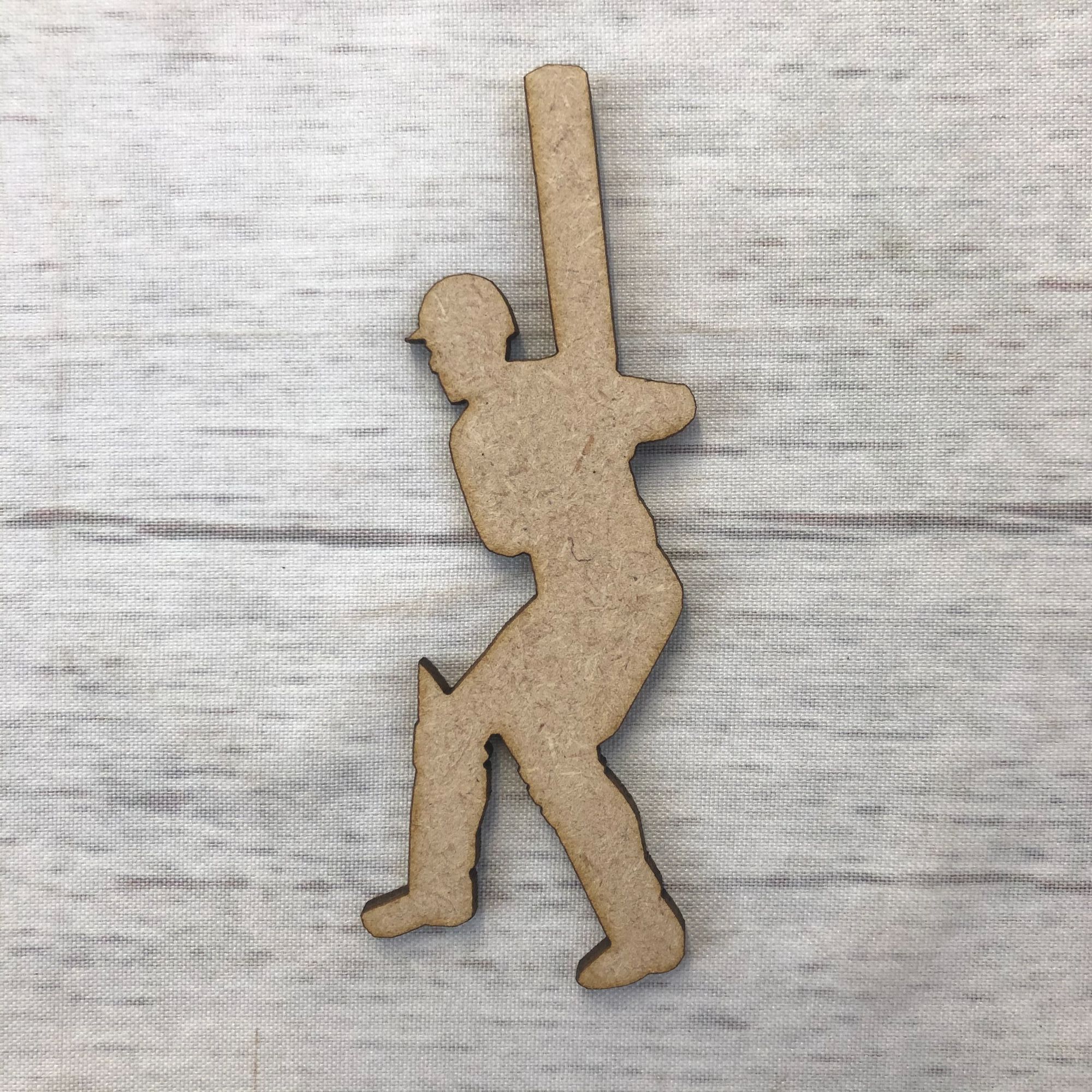 Cricketer Wooden Craft Shape