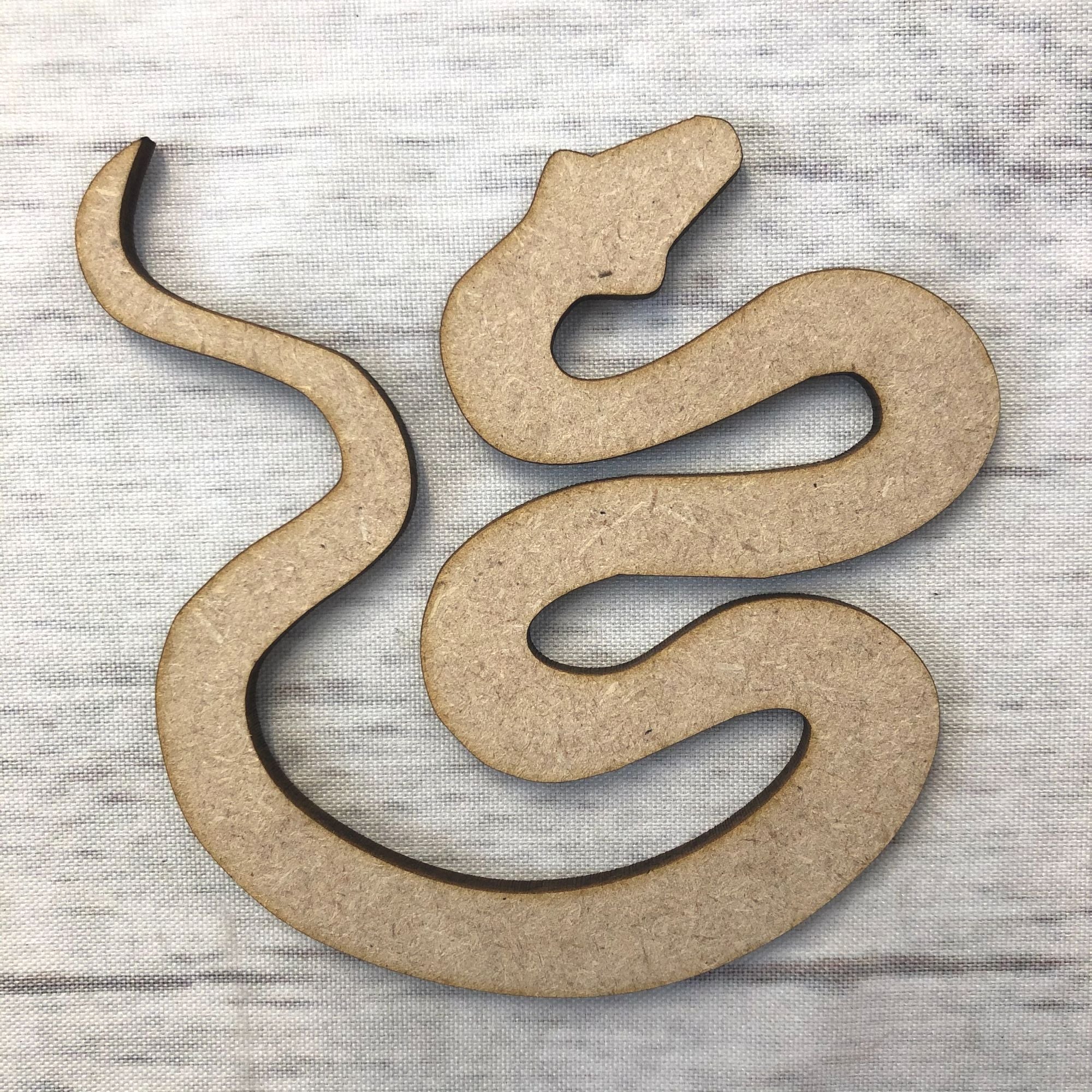 Snake 2 Wooden Craft Shape