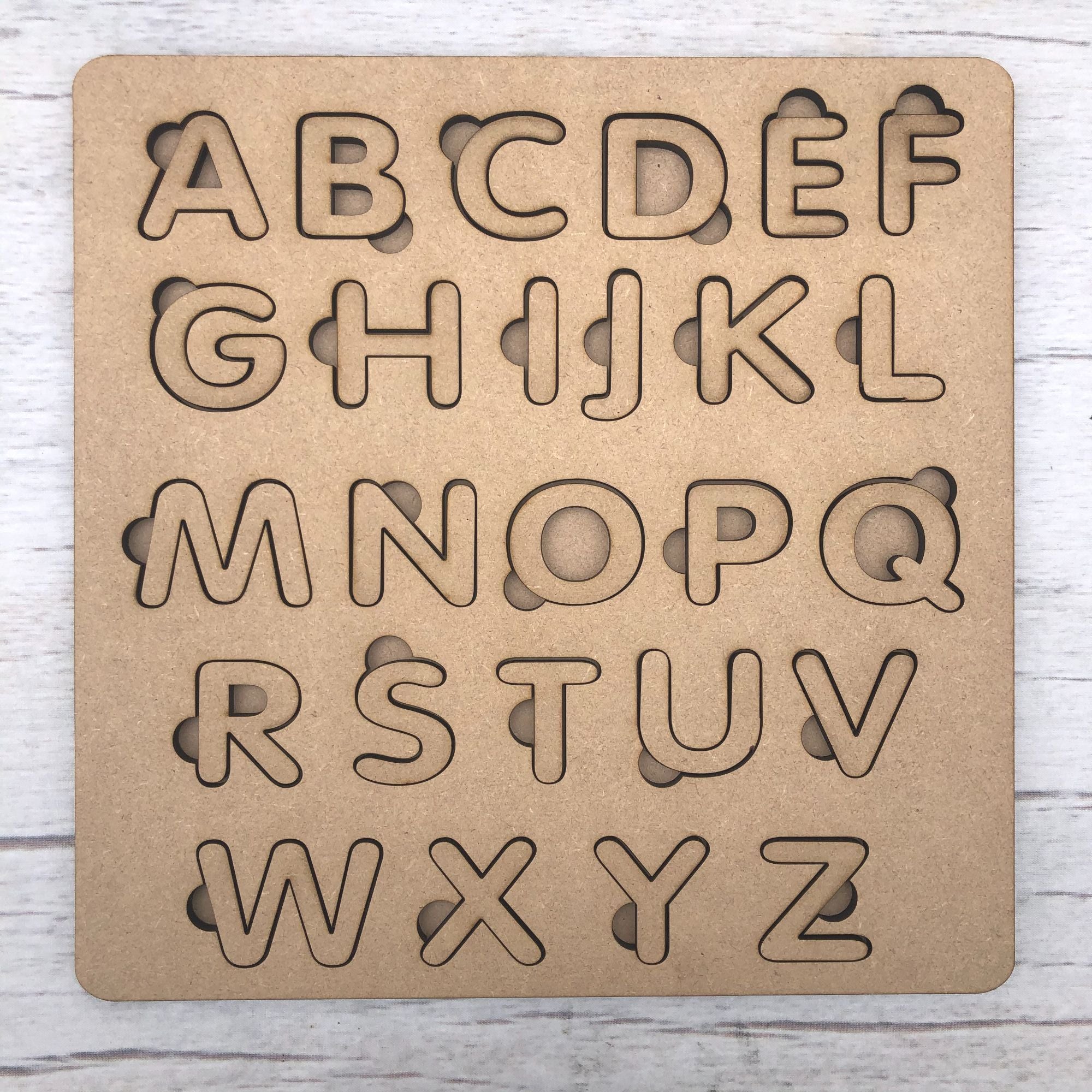 Alphabet Jigsaw (Uppercase) Wooden Craft Shape