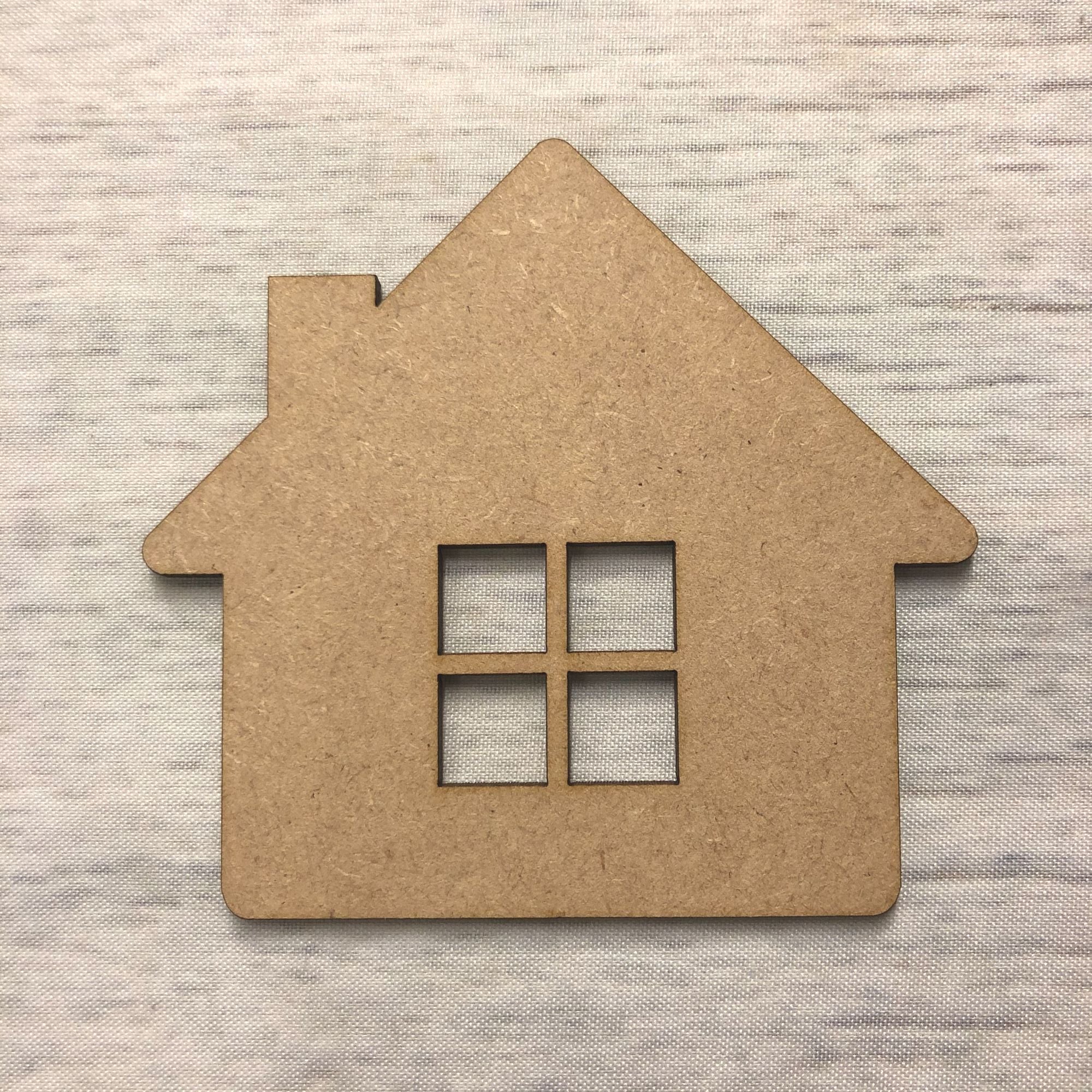 House 2 Wooden Craft Shape