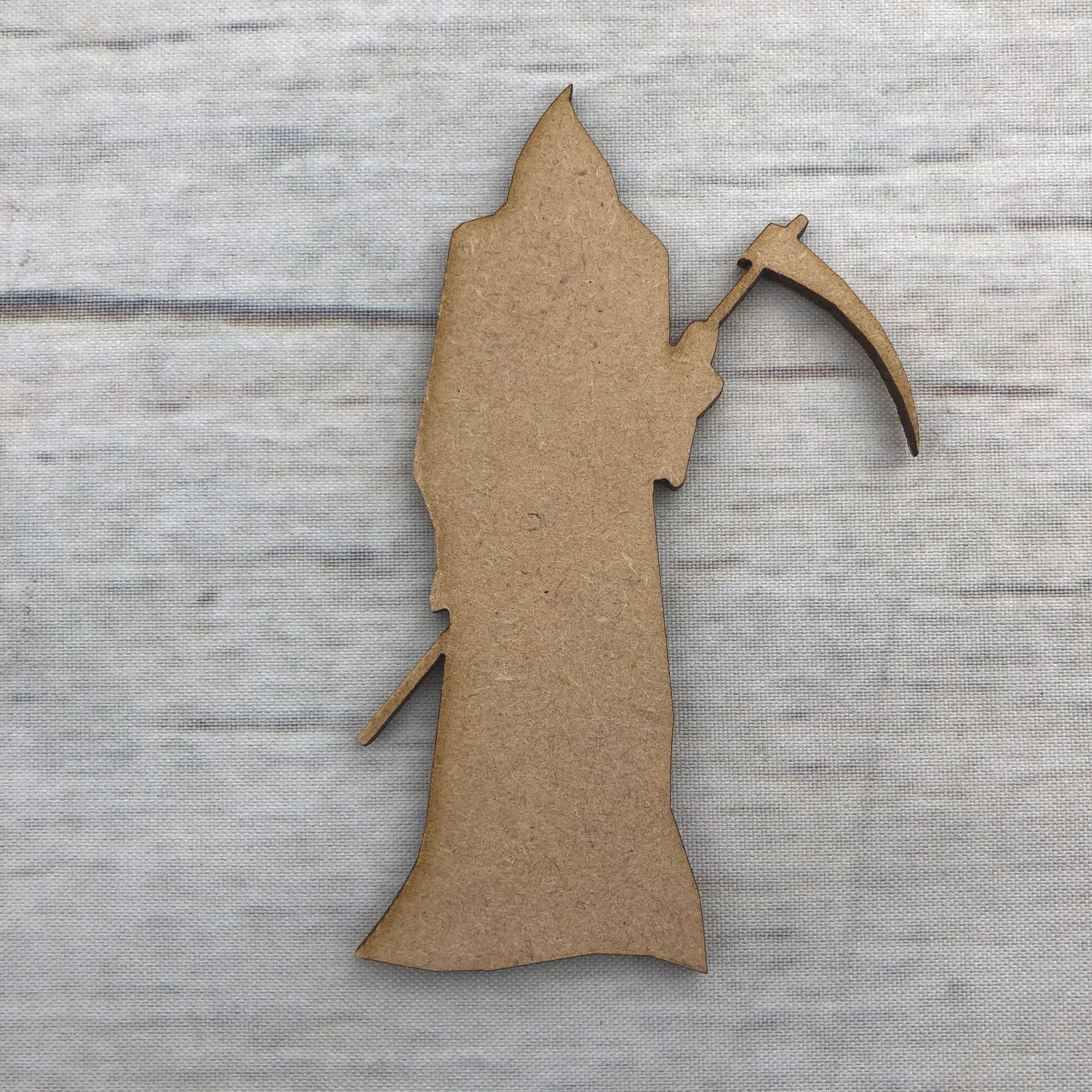 Grim Reaper Wooden Craft Shape