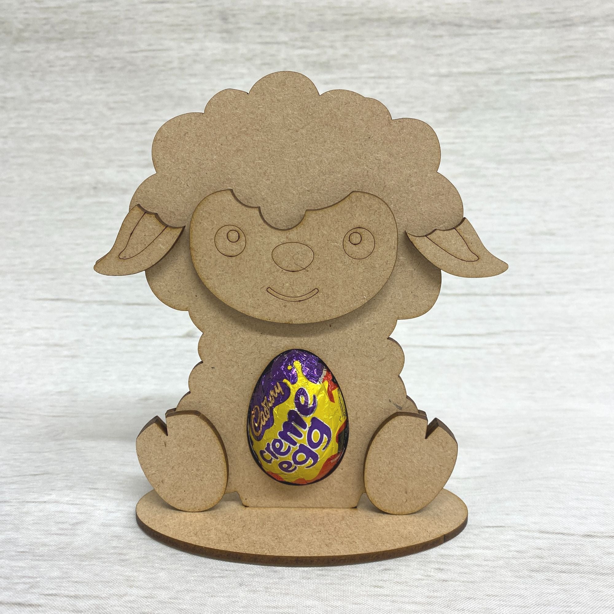 Egg Holder on Stand (Sheep) Wooden Craft Shape