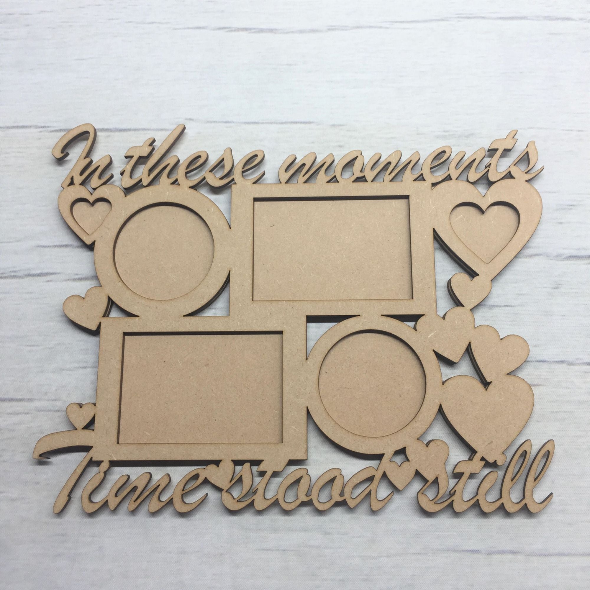 Hanging picture frame Wooden Craft Shape