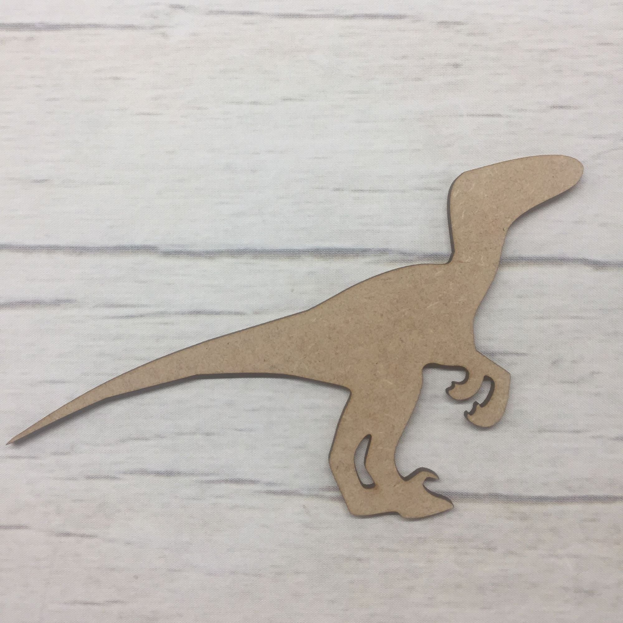 Dinosaur 5 - Raptor Wooden Craft Shape