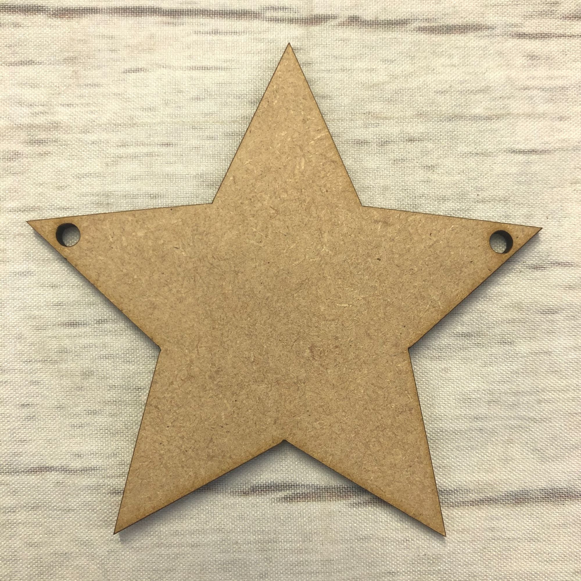 Bunting - Star Wooden Craft Shape