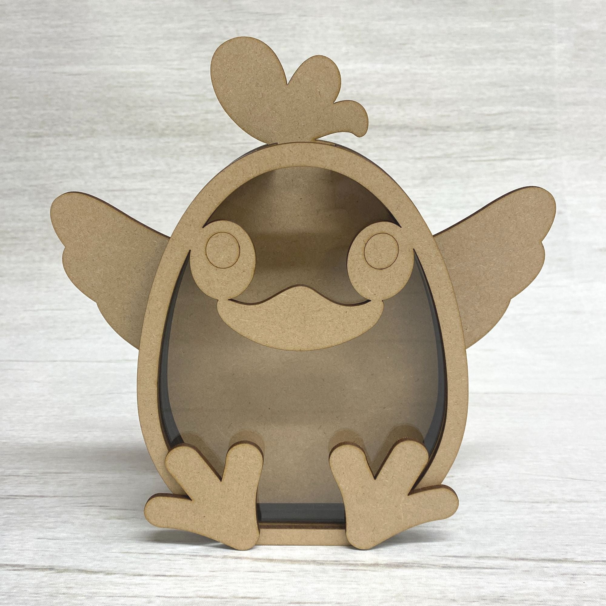 Fillable Rooster Wooden Craft Shape