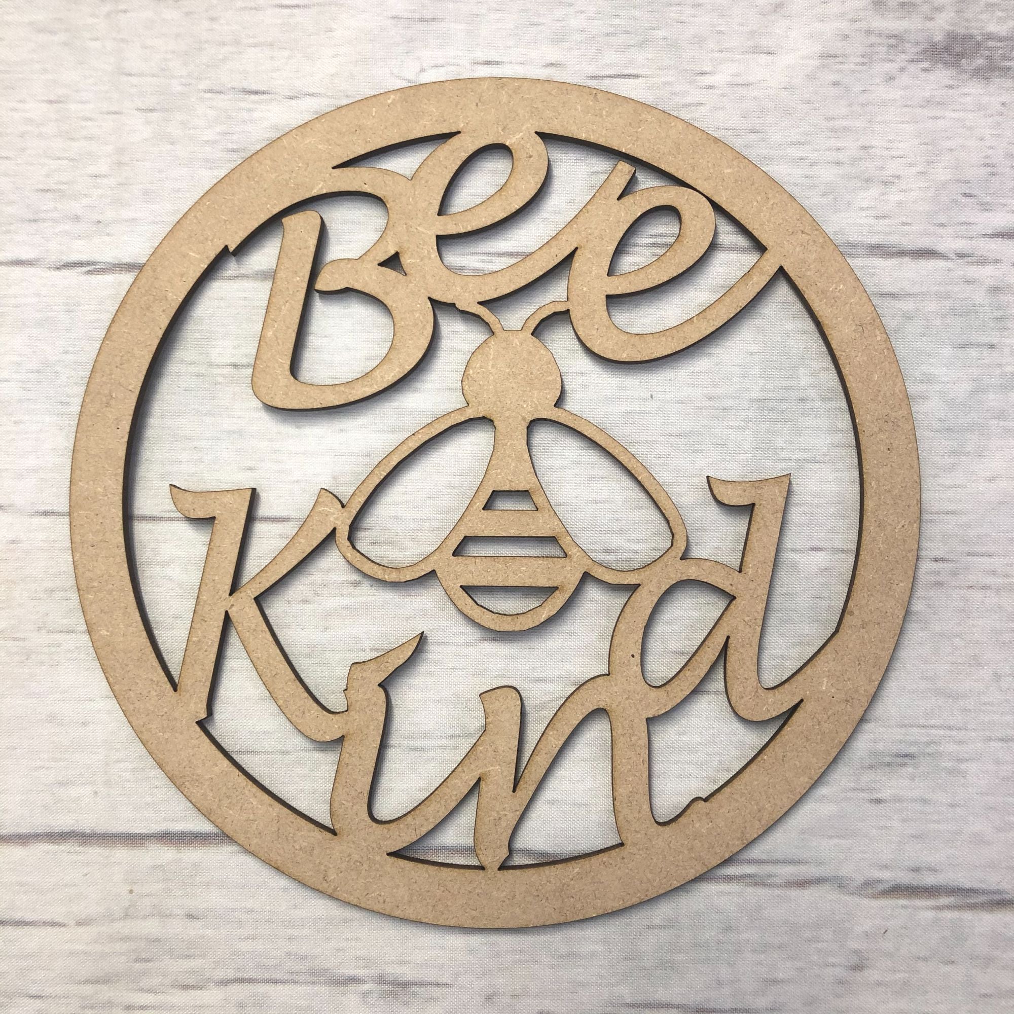 Hoop - Bee Kind Wooden Craft Shape