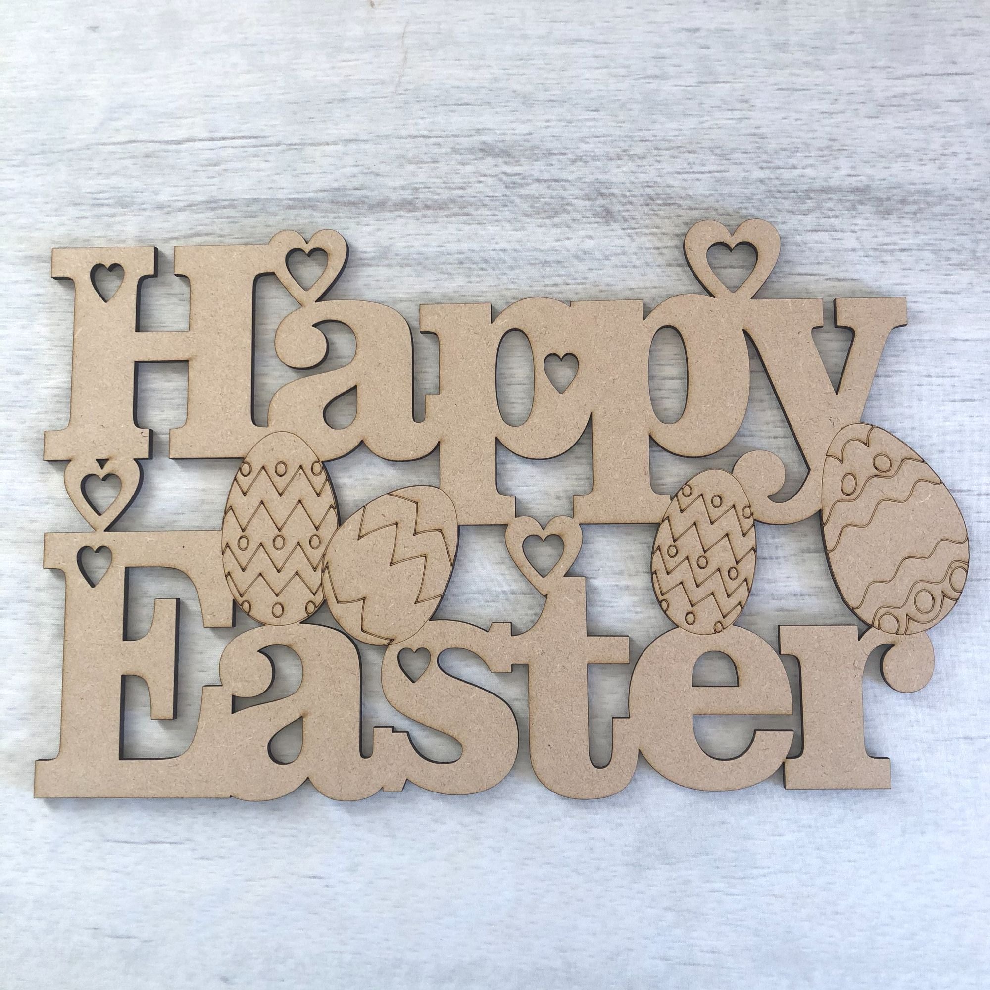Happy Easter' large plaque