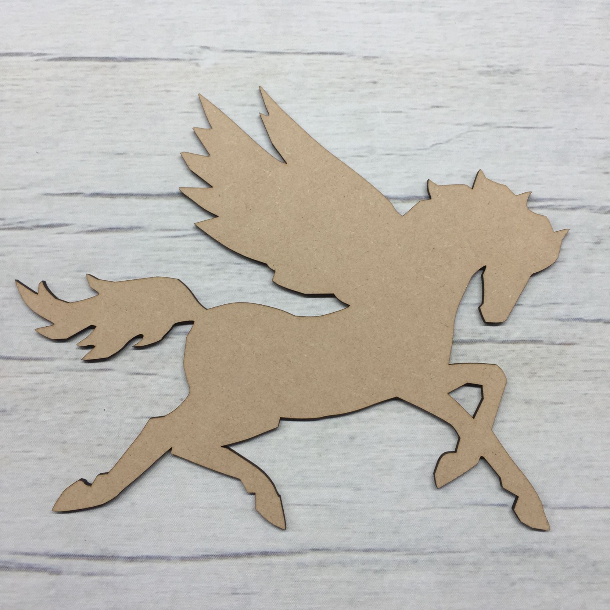 Pegasus Horse 2 Wooden Craft Shape