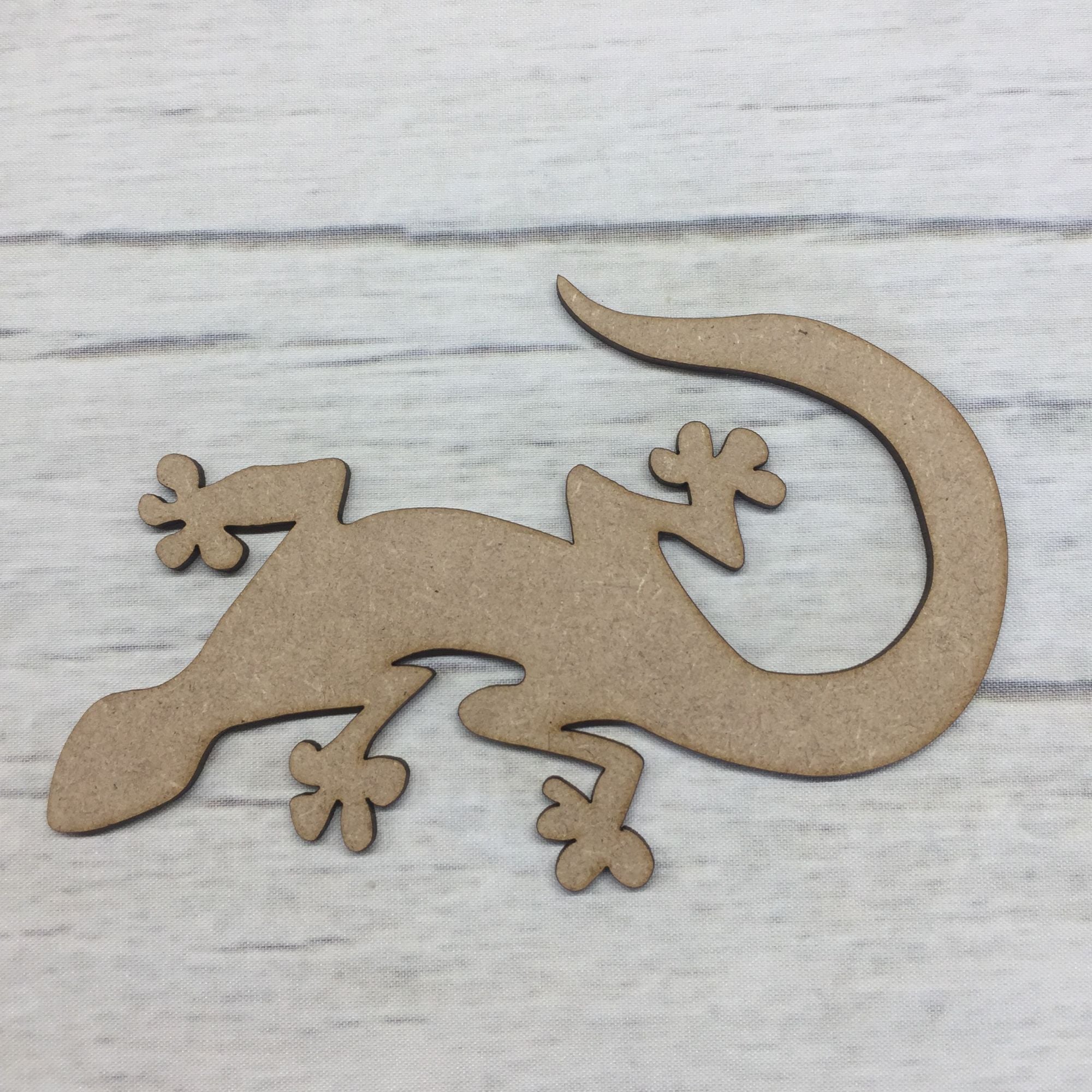 Gecko Wooden Craft Shape
