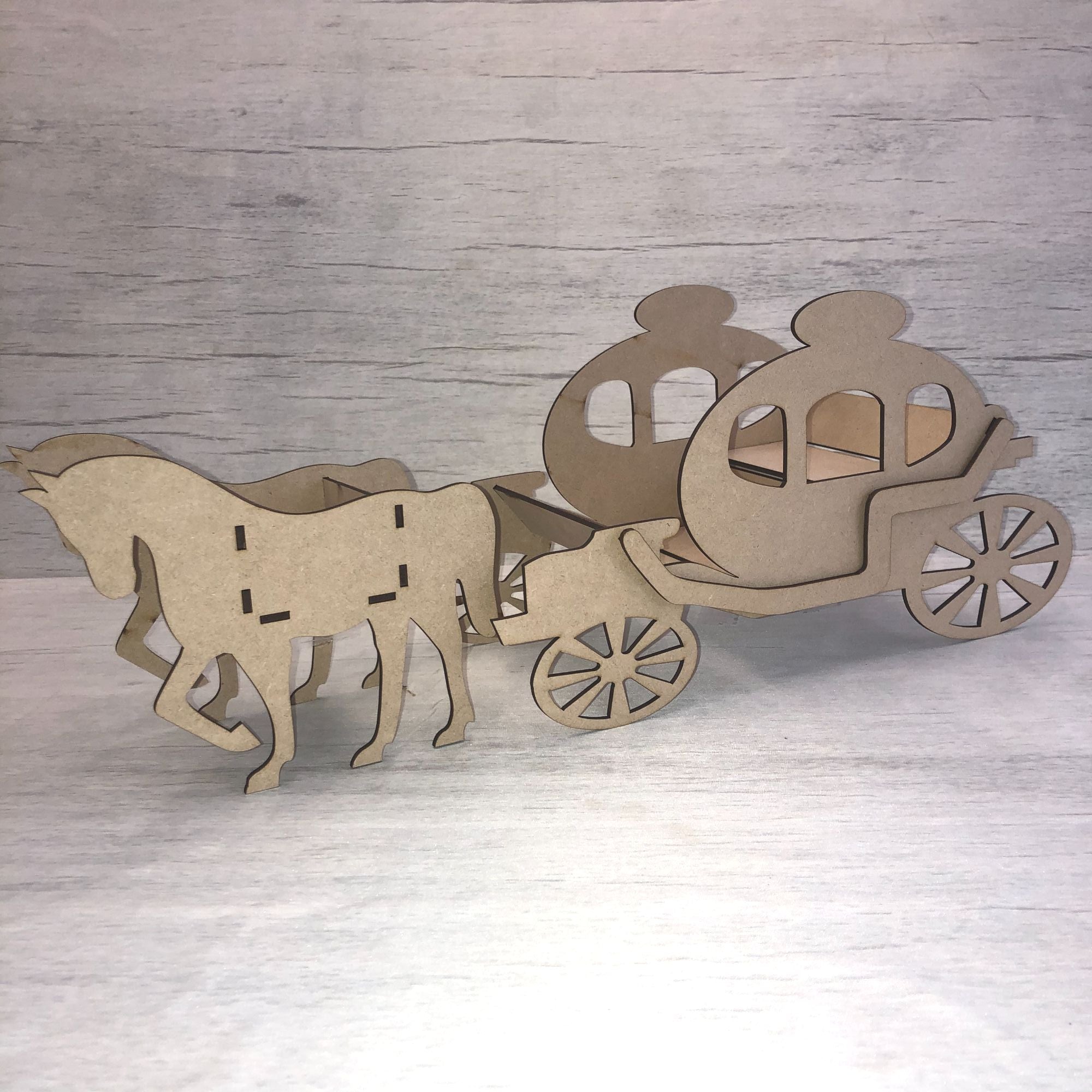 Wedding table decoration horse and Carriage kit