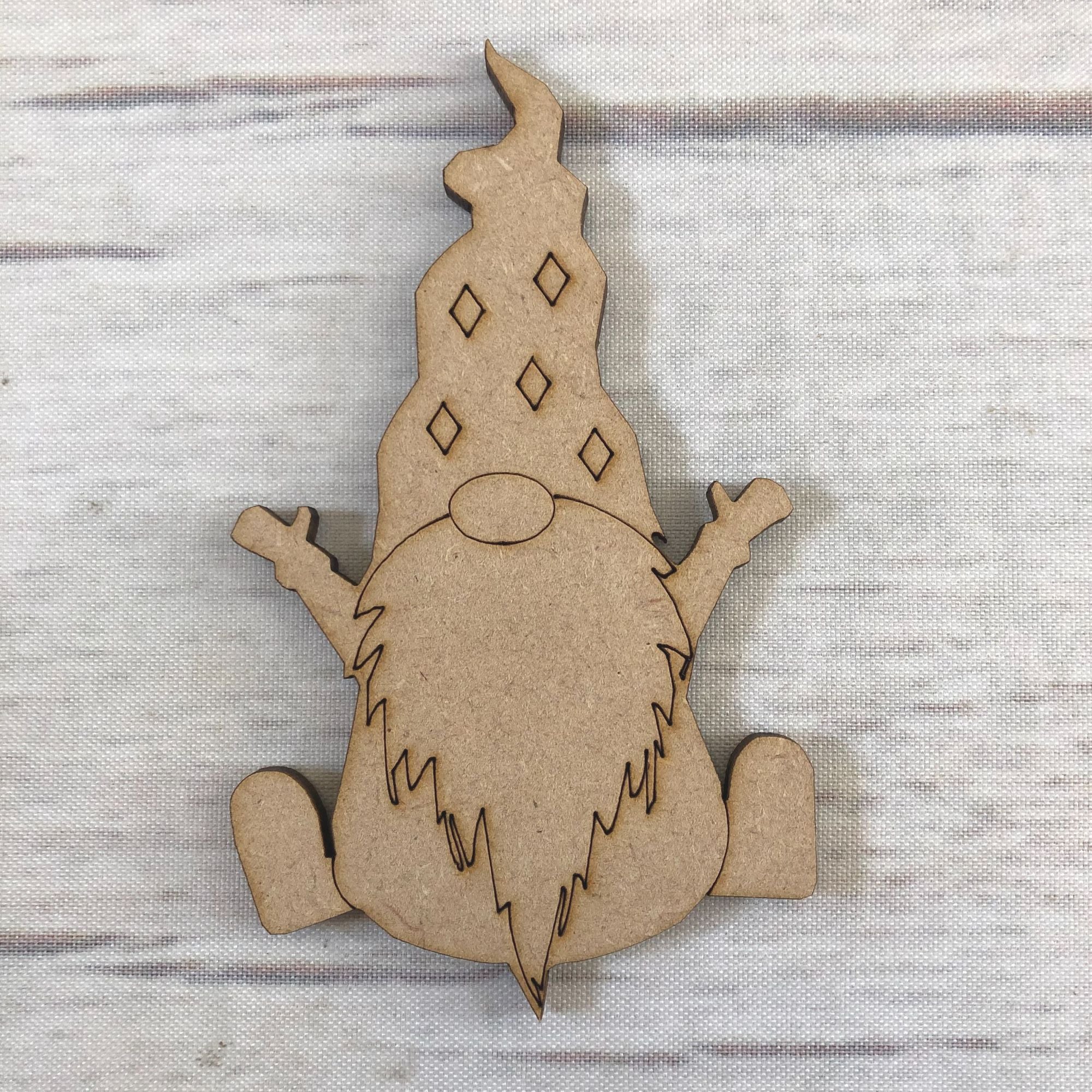 Gonk 2 - engraved Wooden Craft Shape