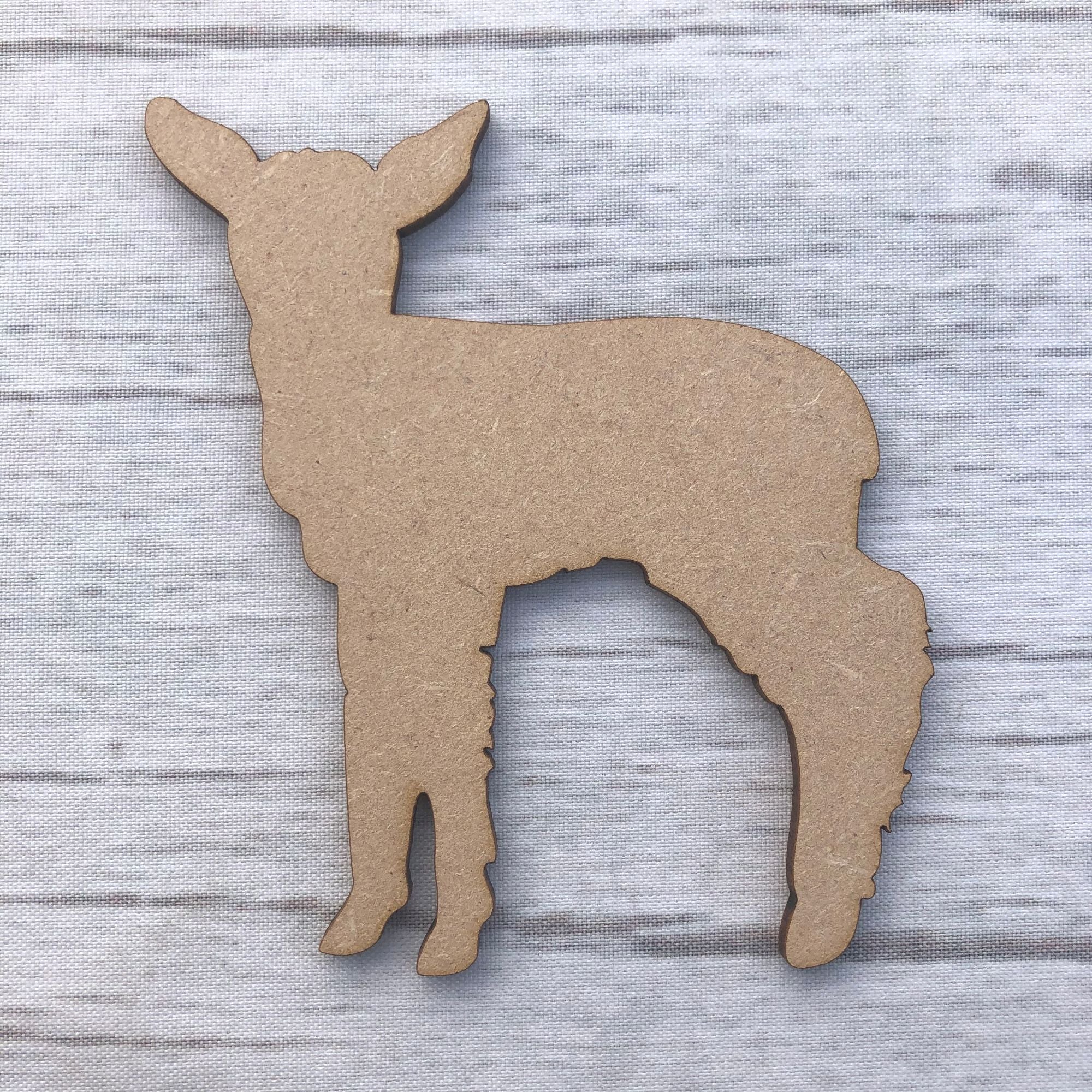 Lamb sheep Wooden Craft Shape