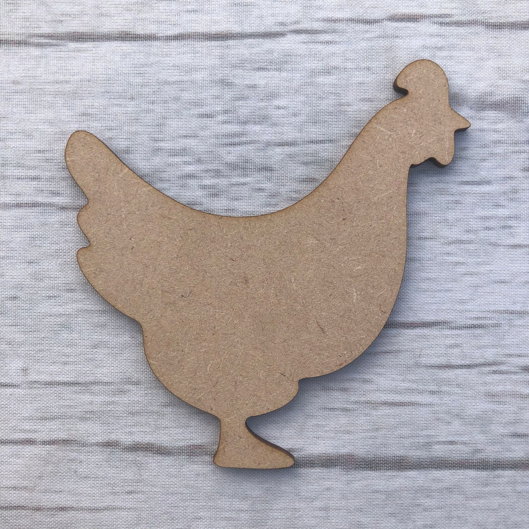 Chicken 3 Wooden Craft Shape