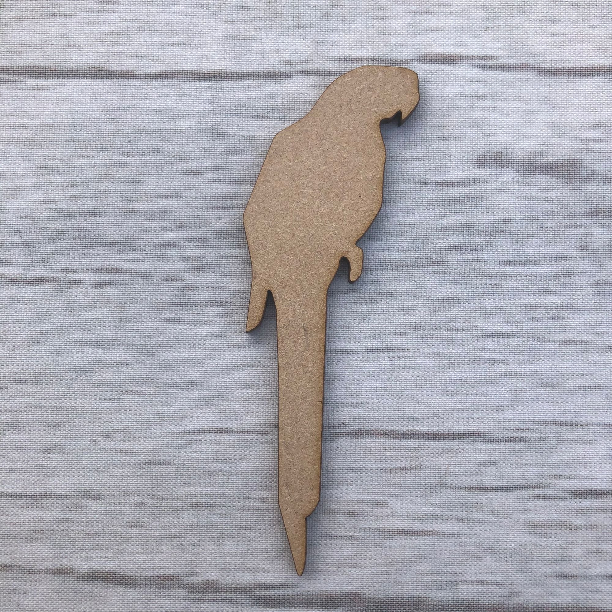 Parrot bird 2 Wooden Craft Shape