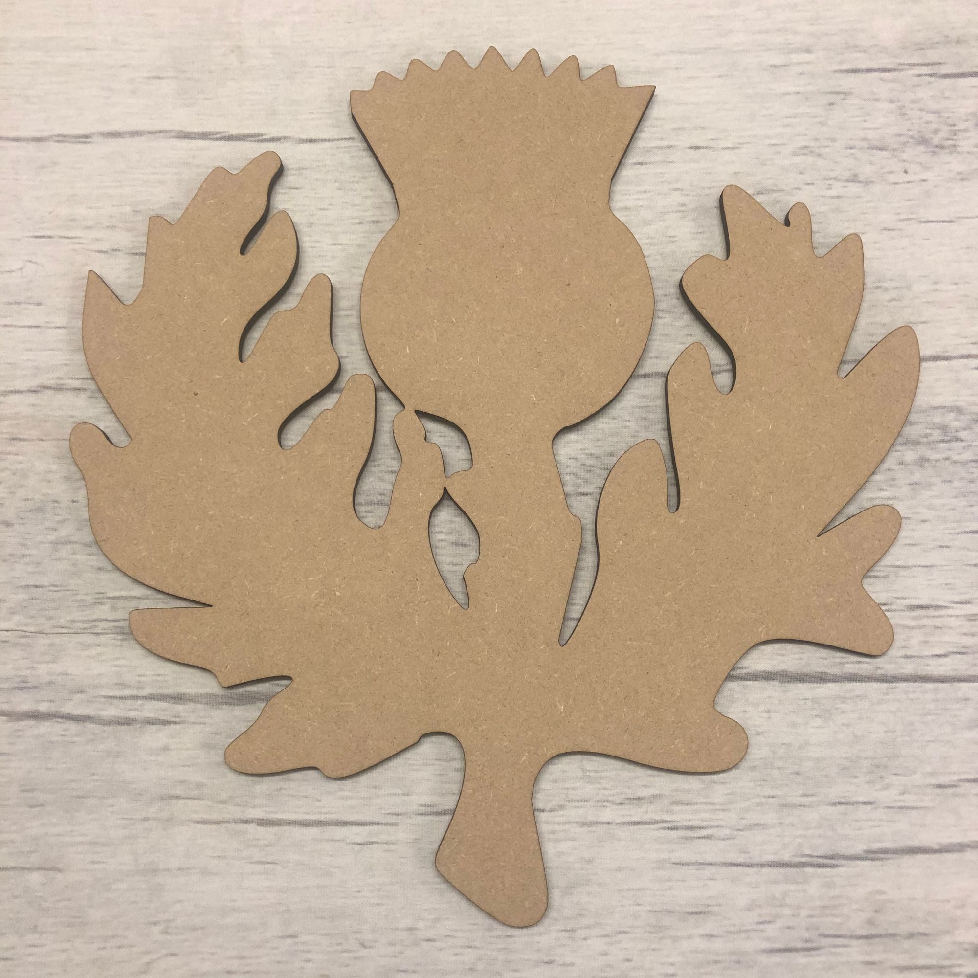 Thistle Wooden Craft Shape