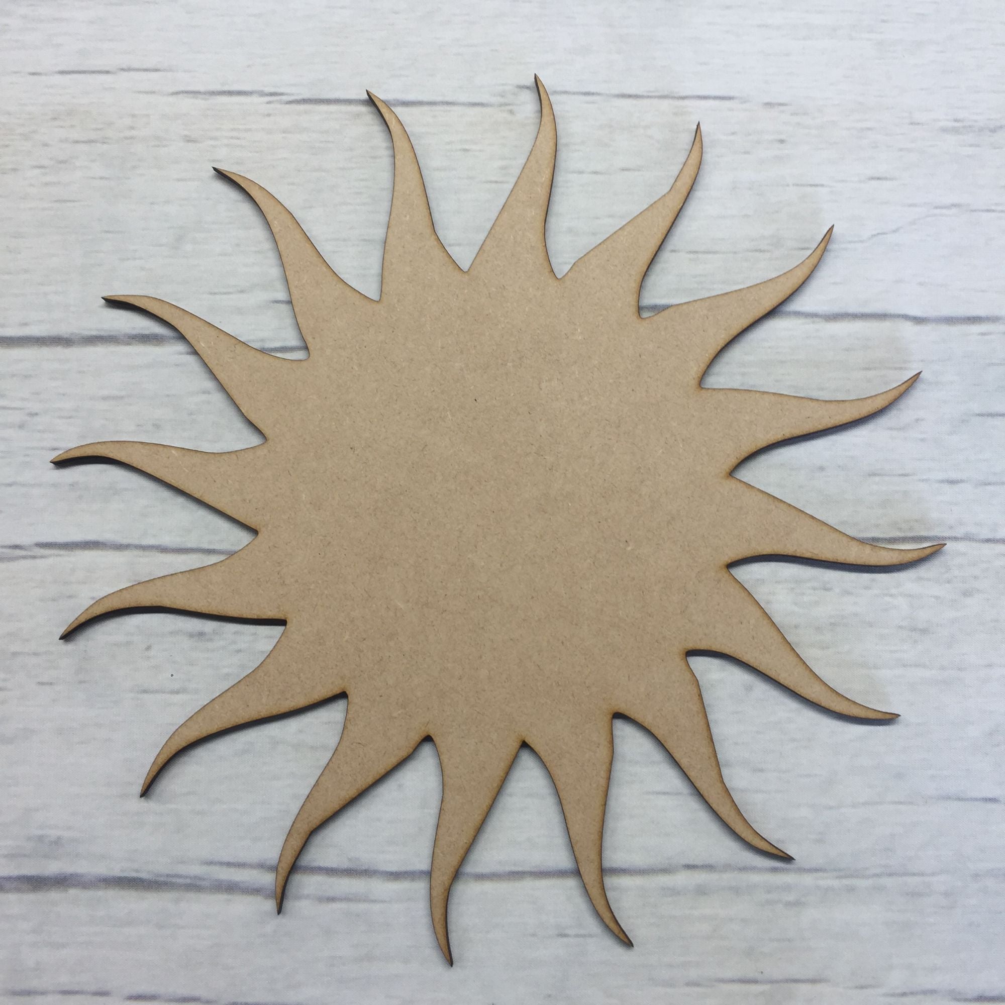 Sun Wooden Craft Shape