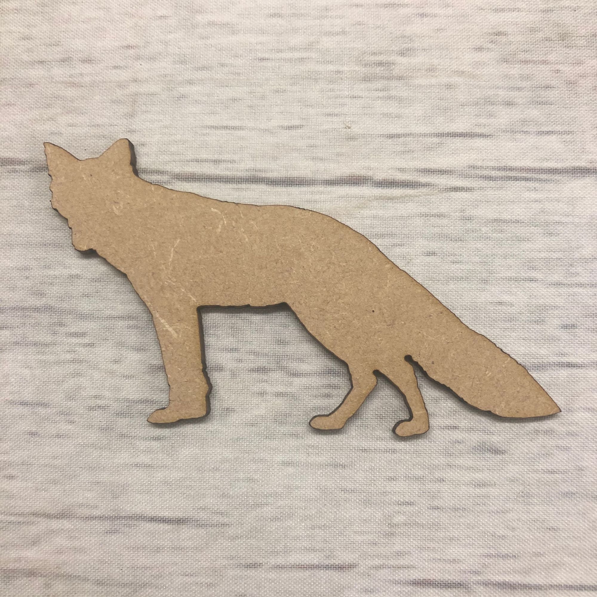 Fox 5 Wooden Craft Shape