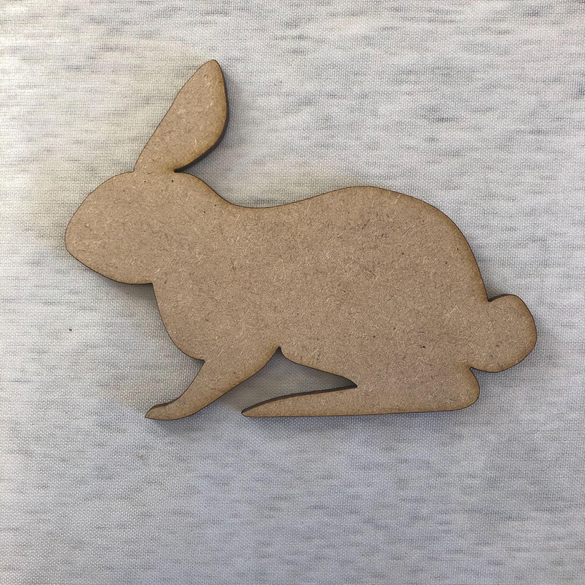 Rabbit 4 Wooden Craft Shape