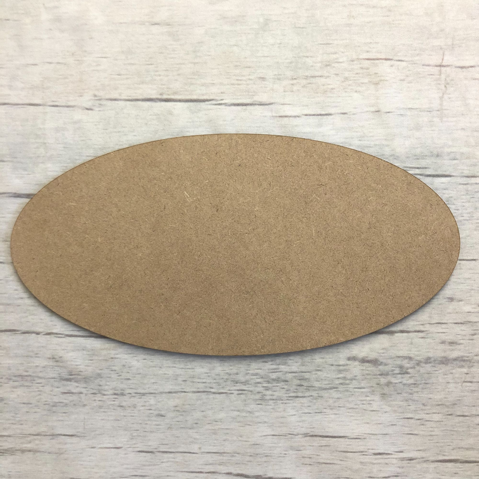 Blank name plaque - Oval Wooden Craft Shape