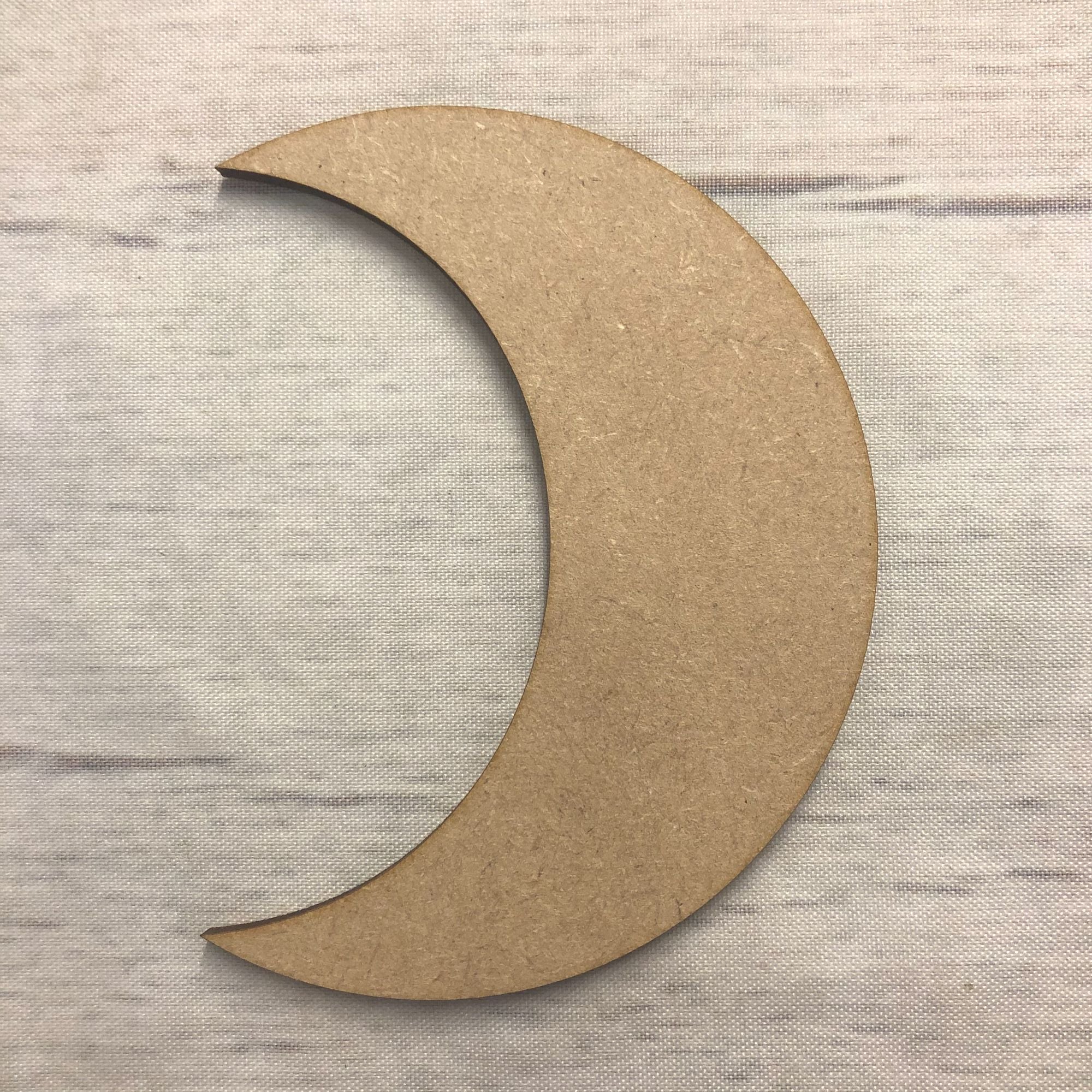 Moon Wooden Craft Shape