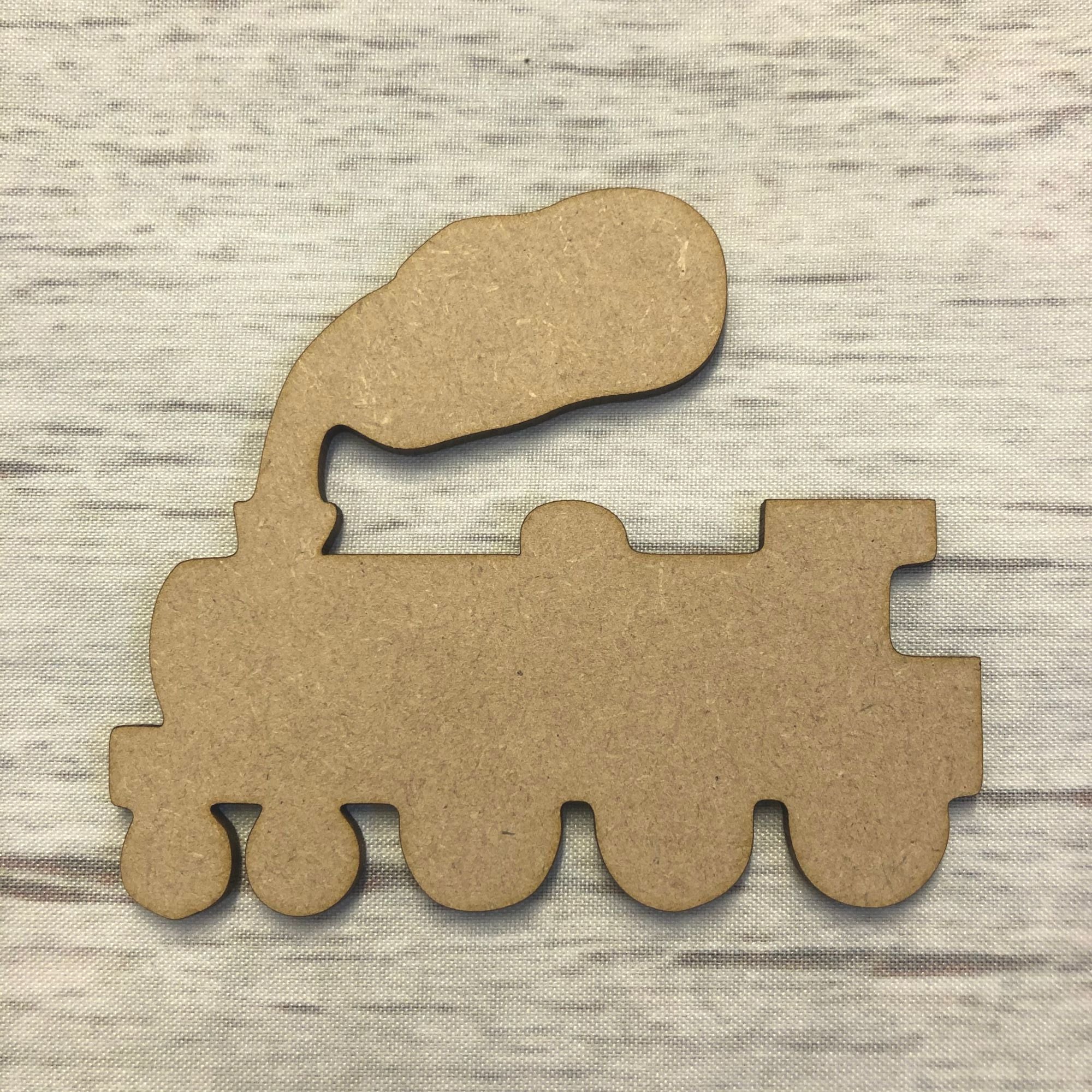 Train 2 Wooden Craft Shape
