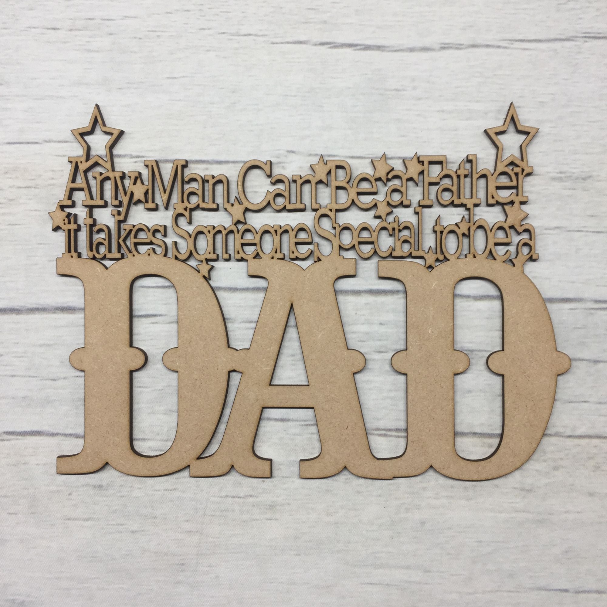 Father's day hanging plaque 1 Wooden Craft Shape