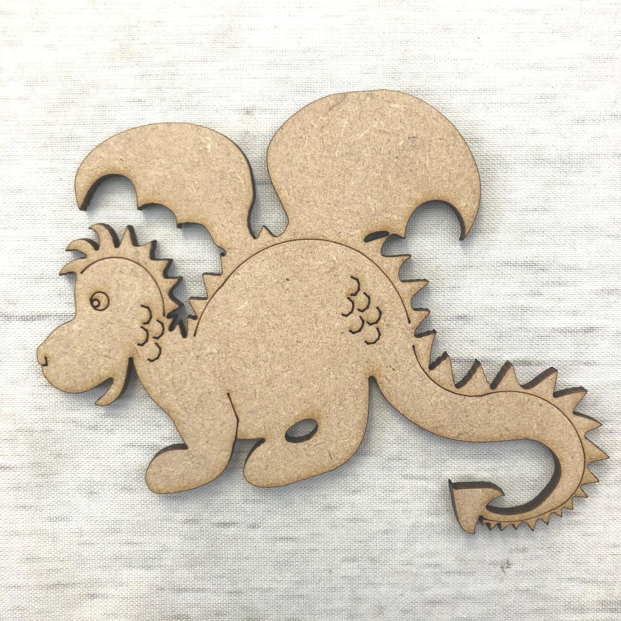 Dragon 1 - engraved Wooden Craft Shape