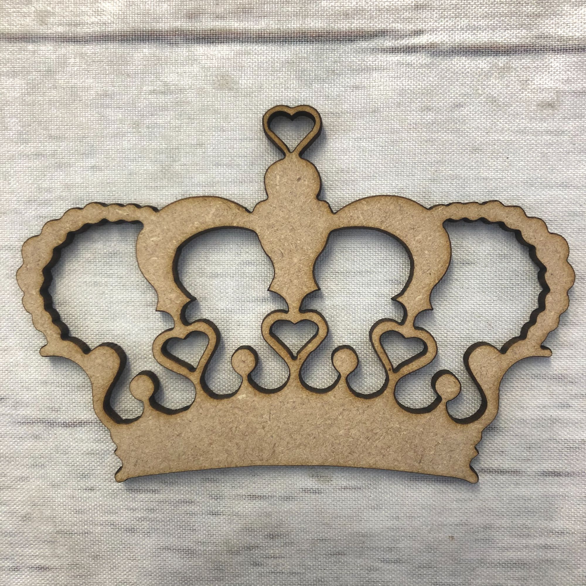 Crown 5 Wooden Craft Shape