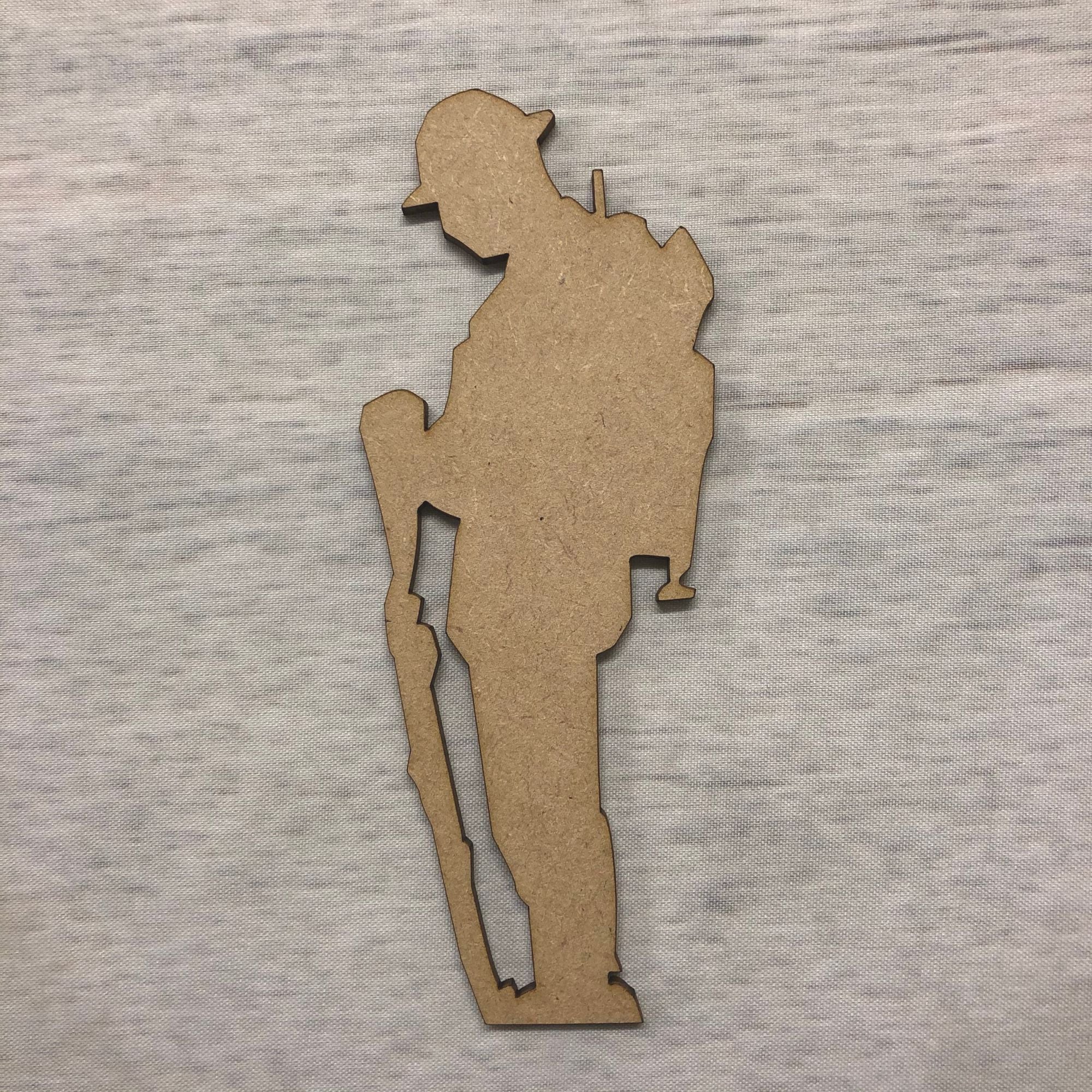 Soldier 2 - bowing Wooden Craft Shape