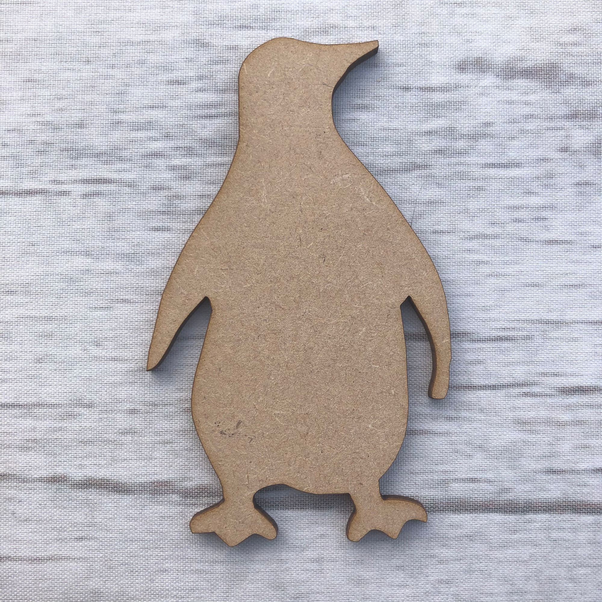 Penguin 2 Wooden Craft Shape