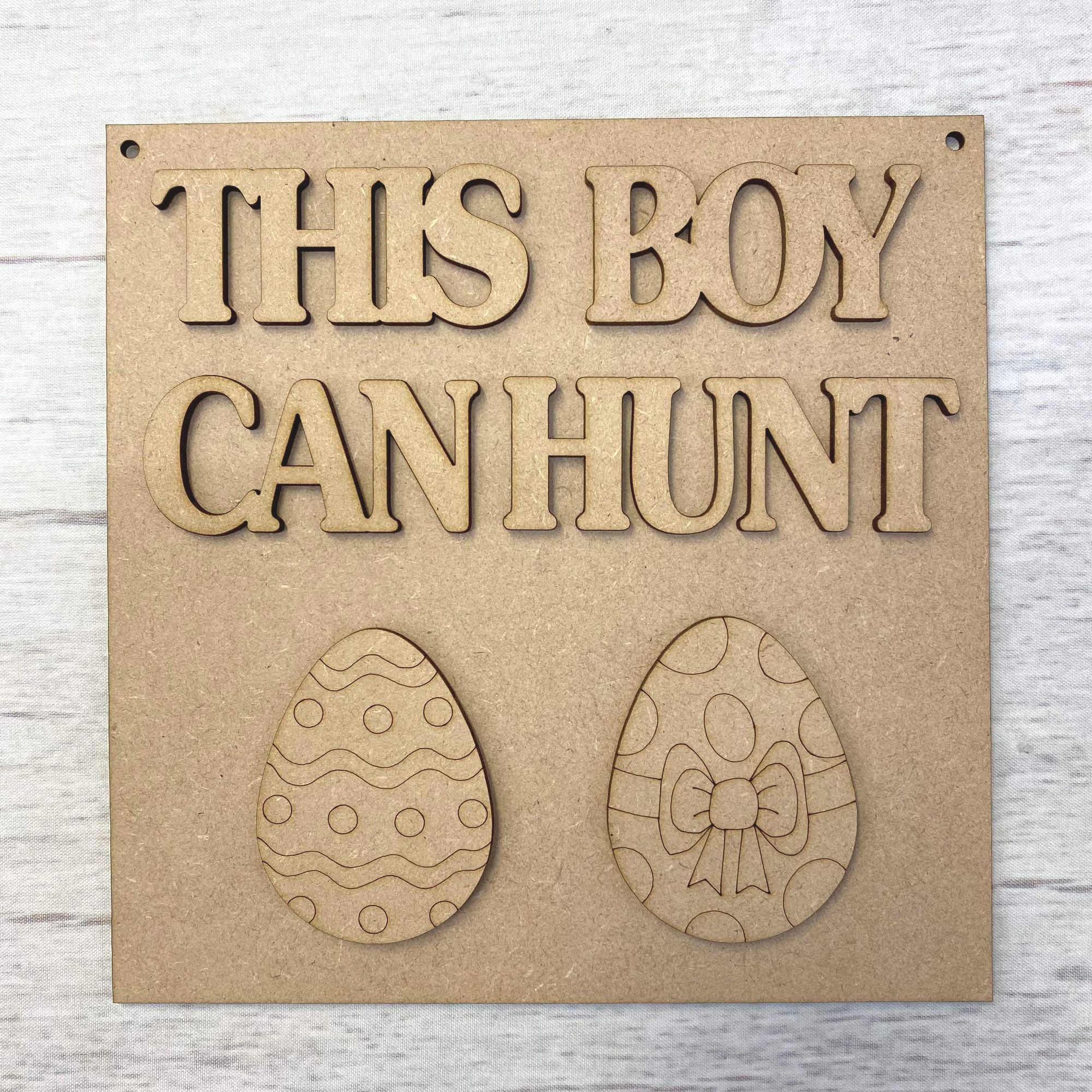 This Boy Can plaque Wooden Craft Shape