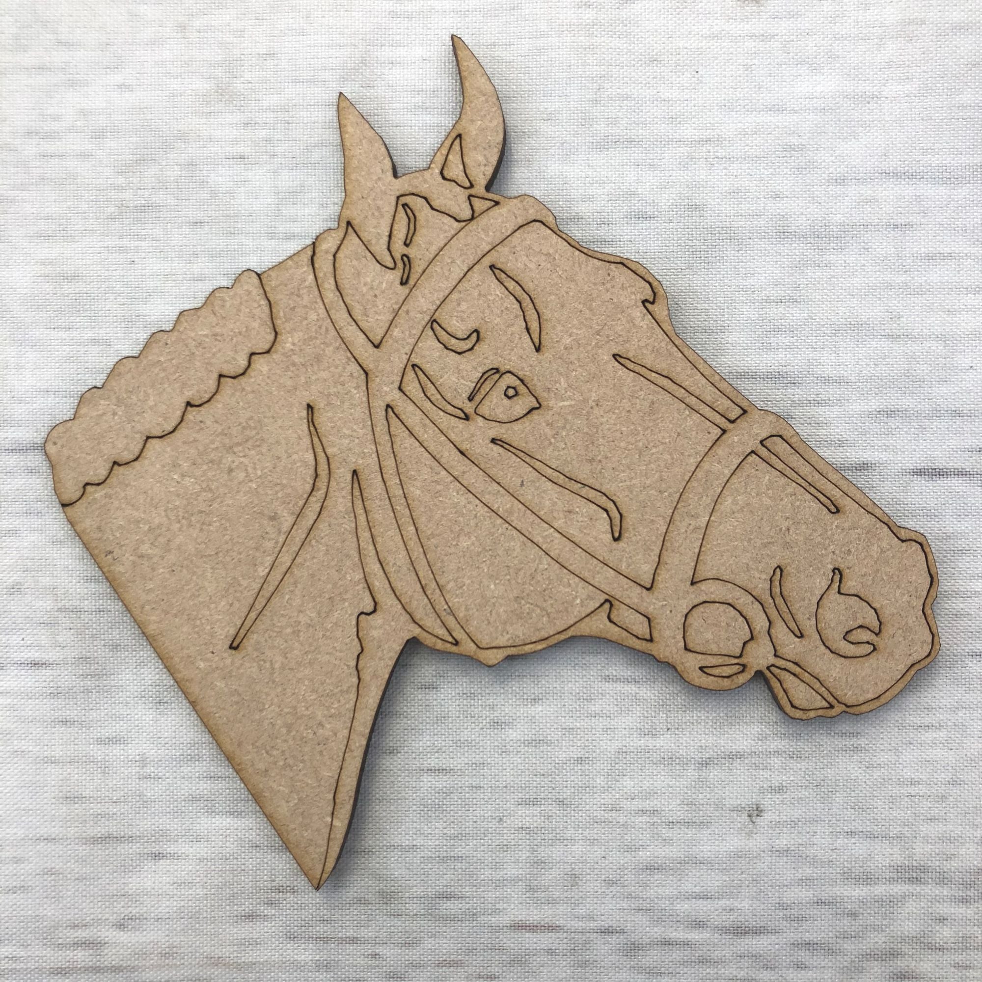 Horse - engraved Wooden Craft Shape