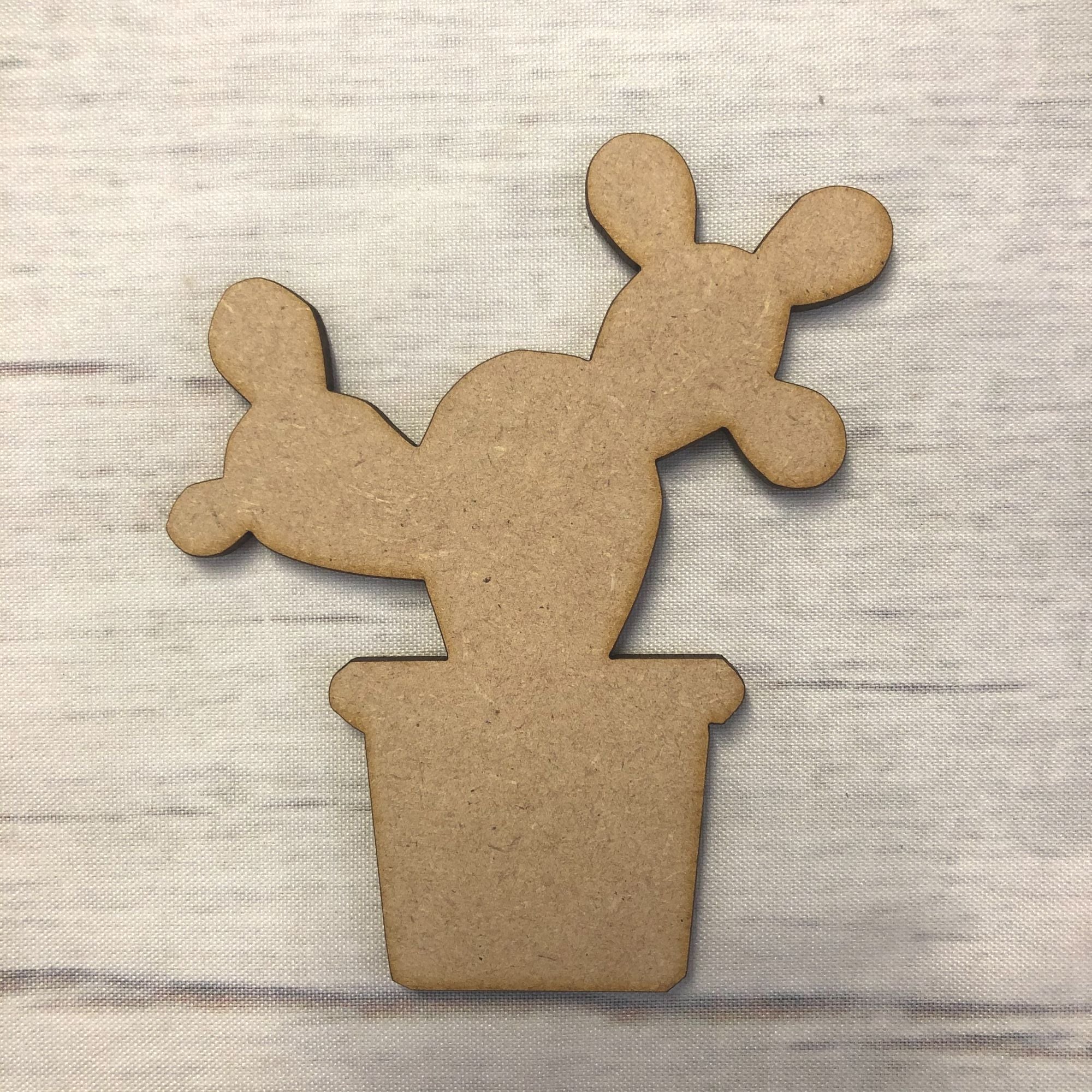 Cactus 3 Wooden Craft Shape