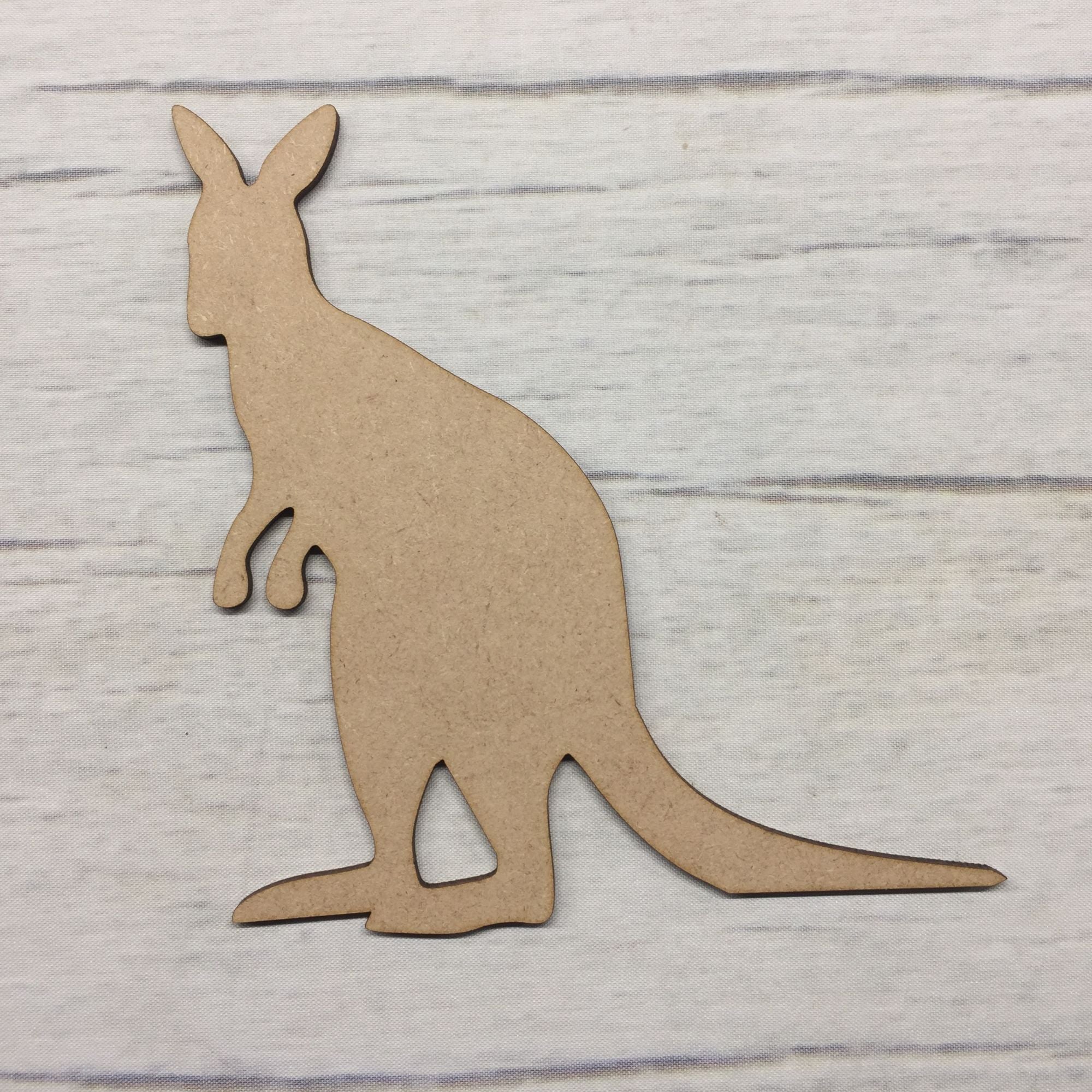 Kangaroo Wooden Craft Shape