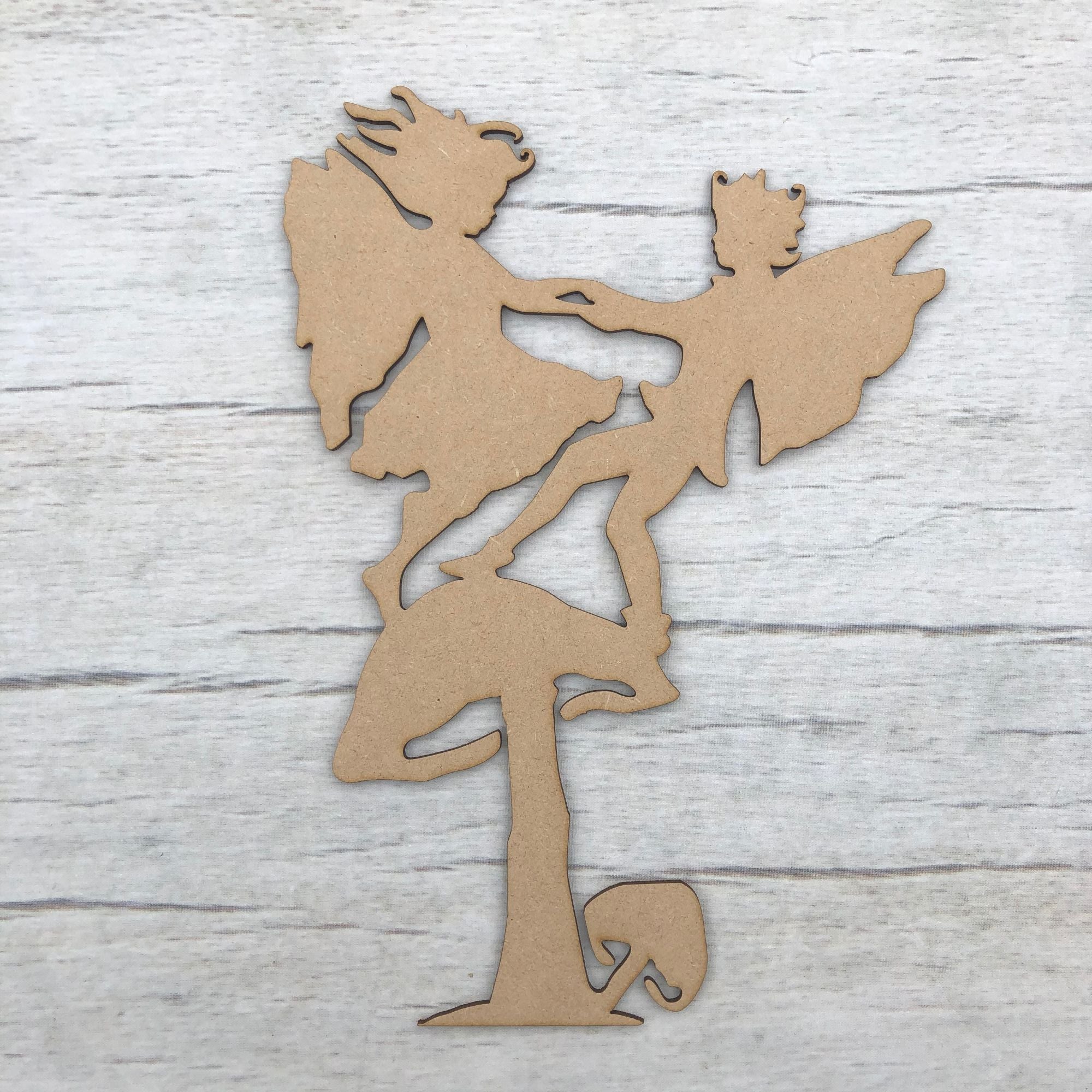 Dancing fairy Wooden Craft Shape